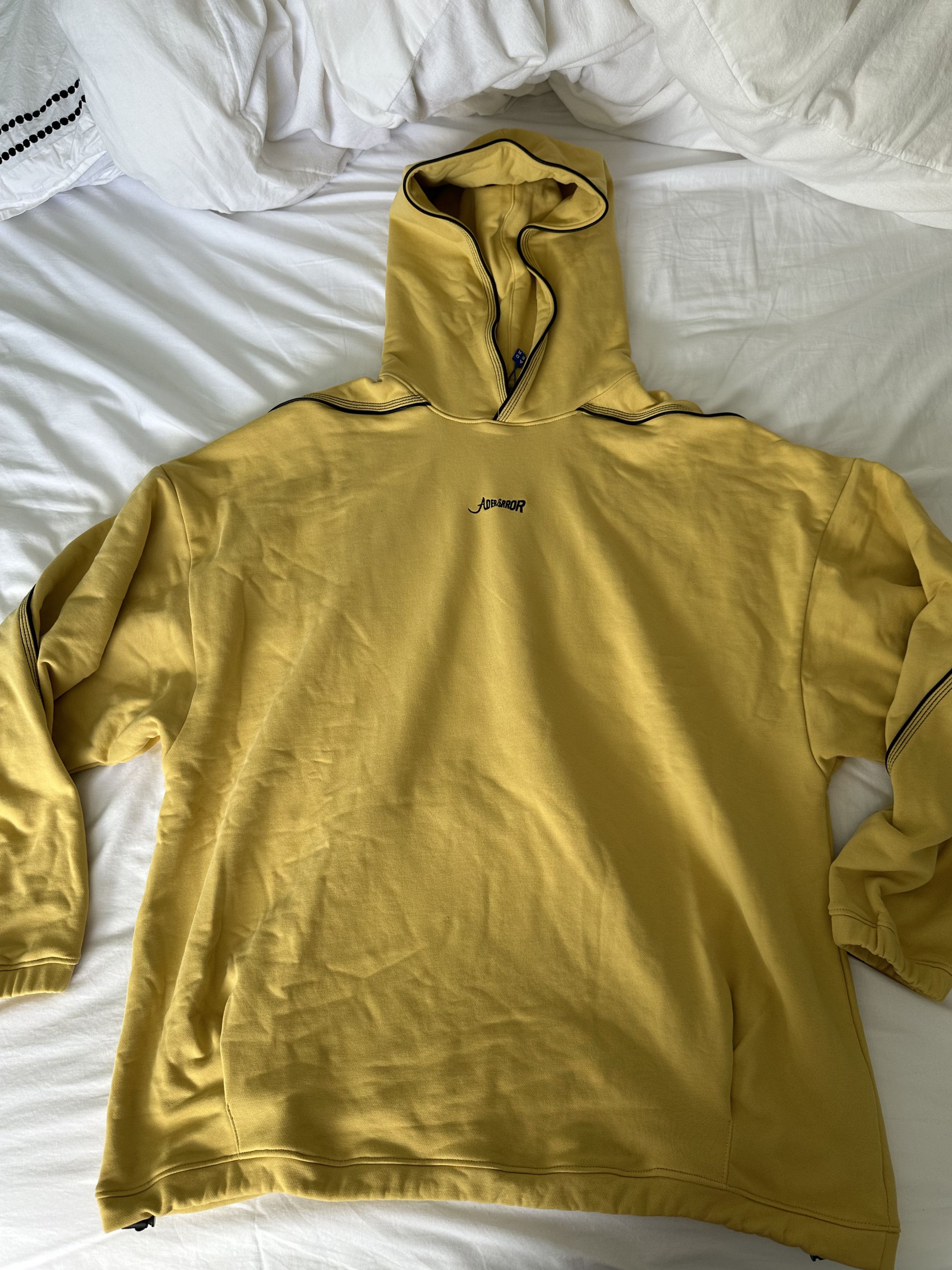 Ader Error Ader Error Yellow Heavy Hoodie | Grailed