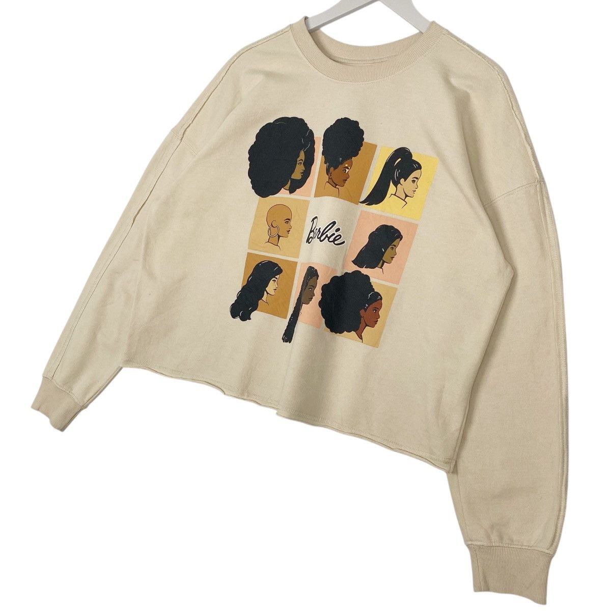 Other Vintage Barbie Crop Top Sweatshirt Crewneck Beige Size L Size L / US 10 / IT 46 - 2 Thumbnail