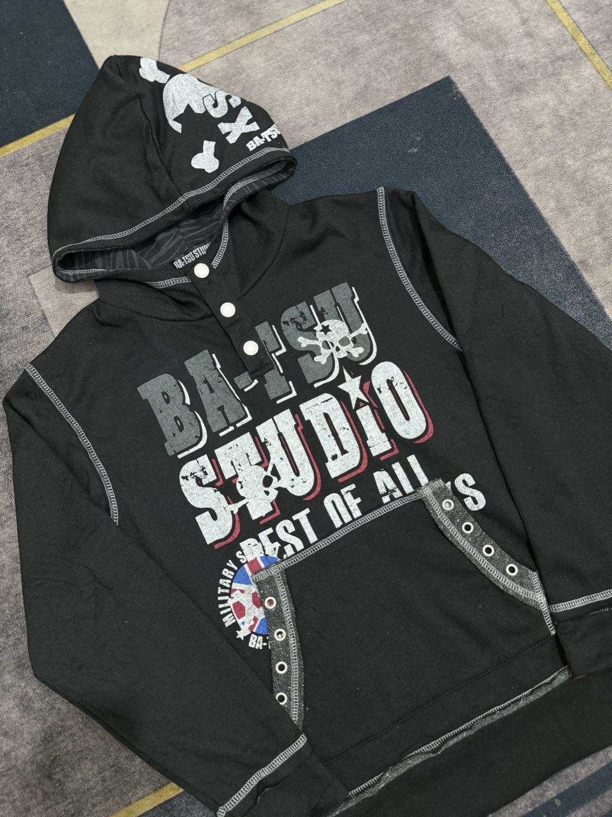 Hysteric Glamour BATSU STUDIO SKULL IFSIX HOODIE Size US S / EU 44-46 / 1 - 2 Thumbnail
