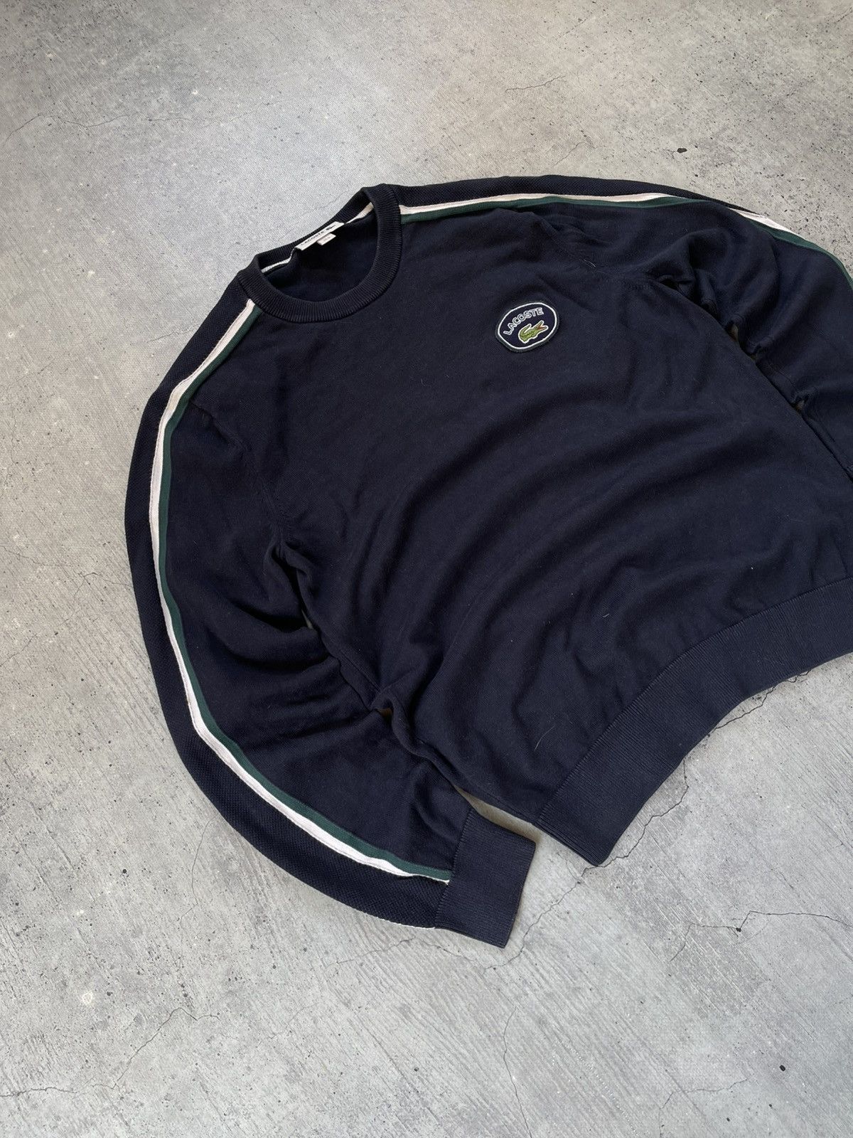 Lacoste Vintage La Chemise Lacoste Sweatshirt Big Logo Streetwear Size US M / EU 48-50 / 2 - 2 Thumbnail