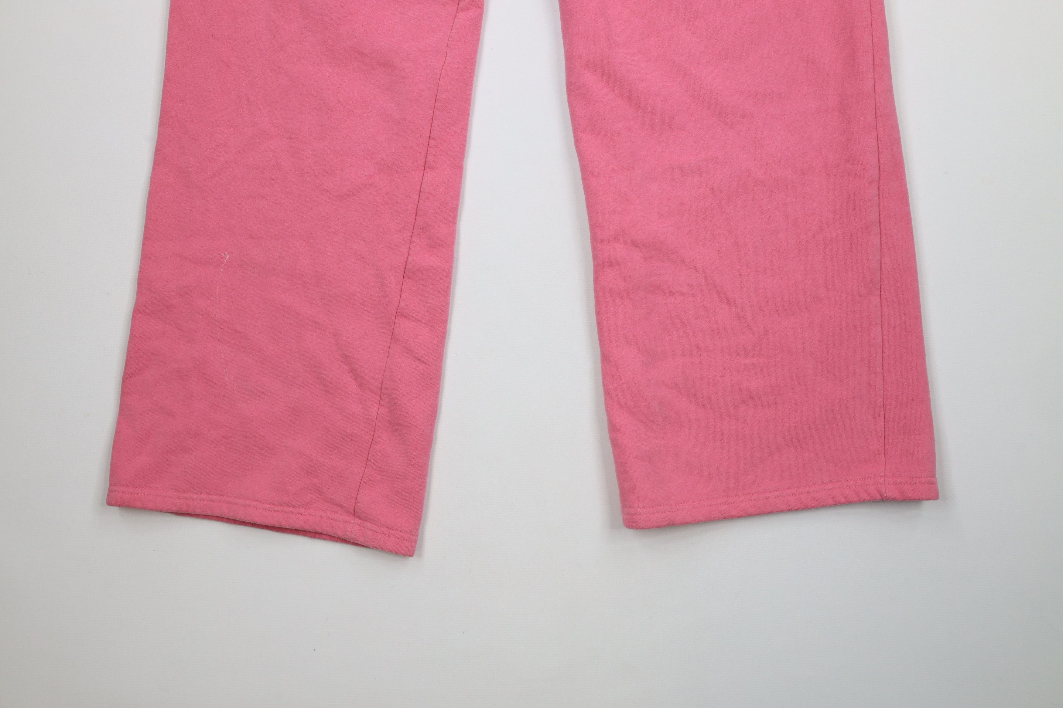 Aeropostale × Vintage Vintage 90s Y2K Aeropostale Wide Leg Sweatpants Pink Size 32" / US 10 / IT 46 - 14 Thumbnail