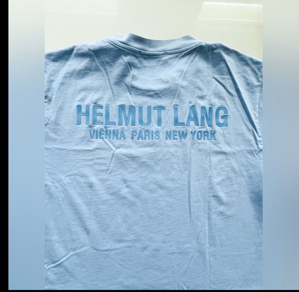 Helmut Lang NEW! HELMUND LANG STANDARD MONOGRAM TEE Sz S in PALE blue Size US S / EU 44-46 / 1 - 9 Thumbnail