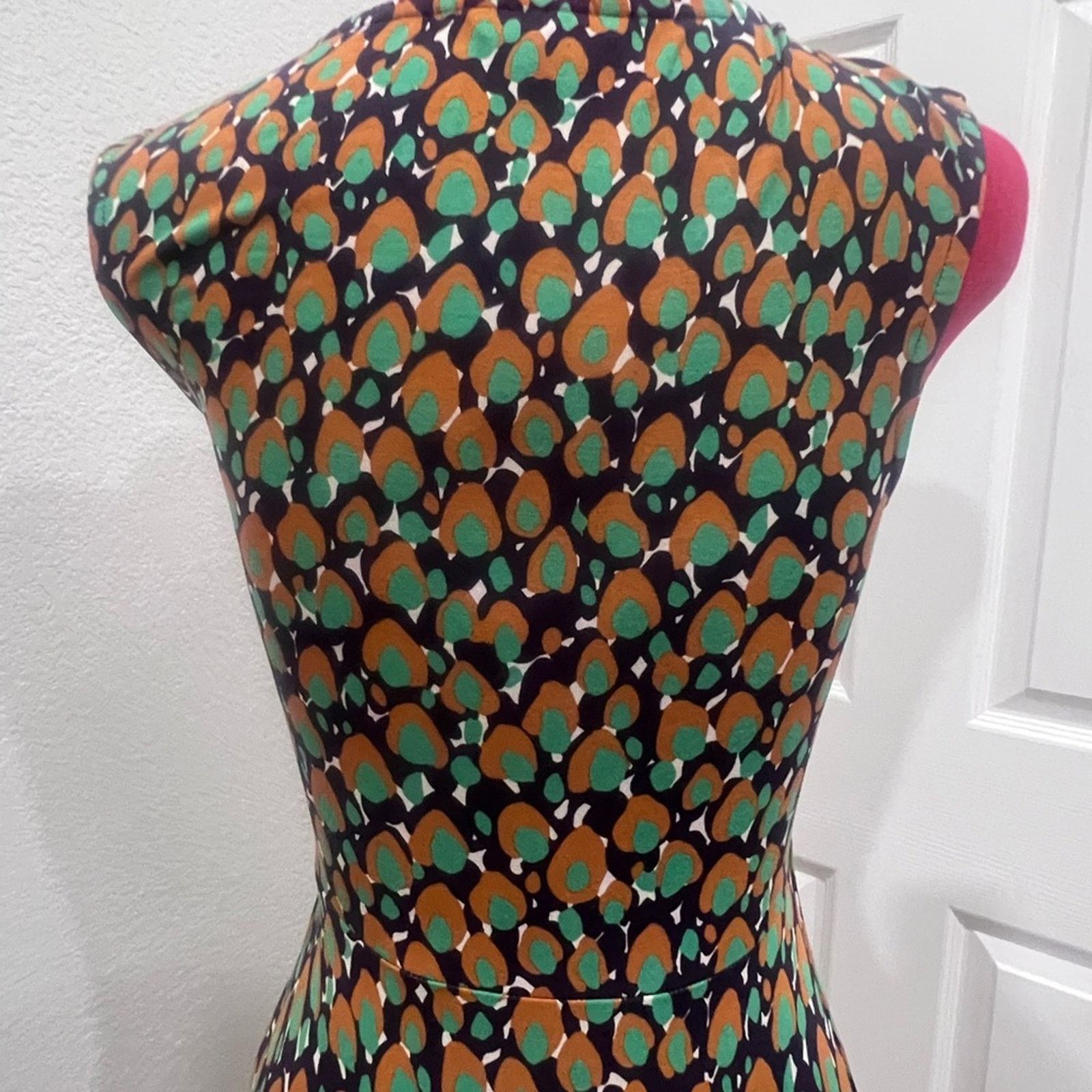 Boden Elegant Boden Multicolor Patterned Dress 2R Size XS / US 0-2 / IT 36-38 - 6 Thumbnail