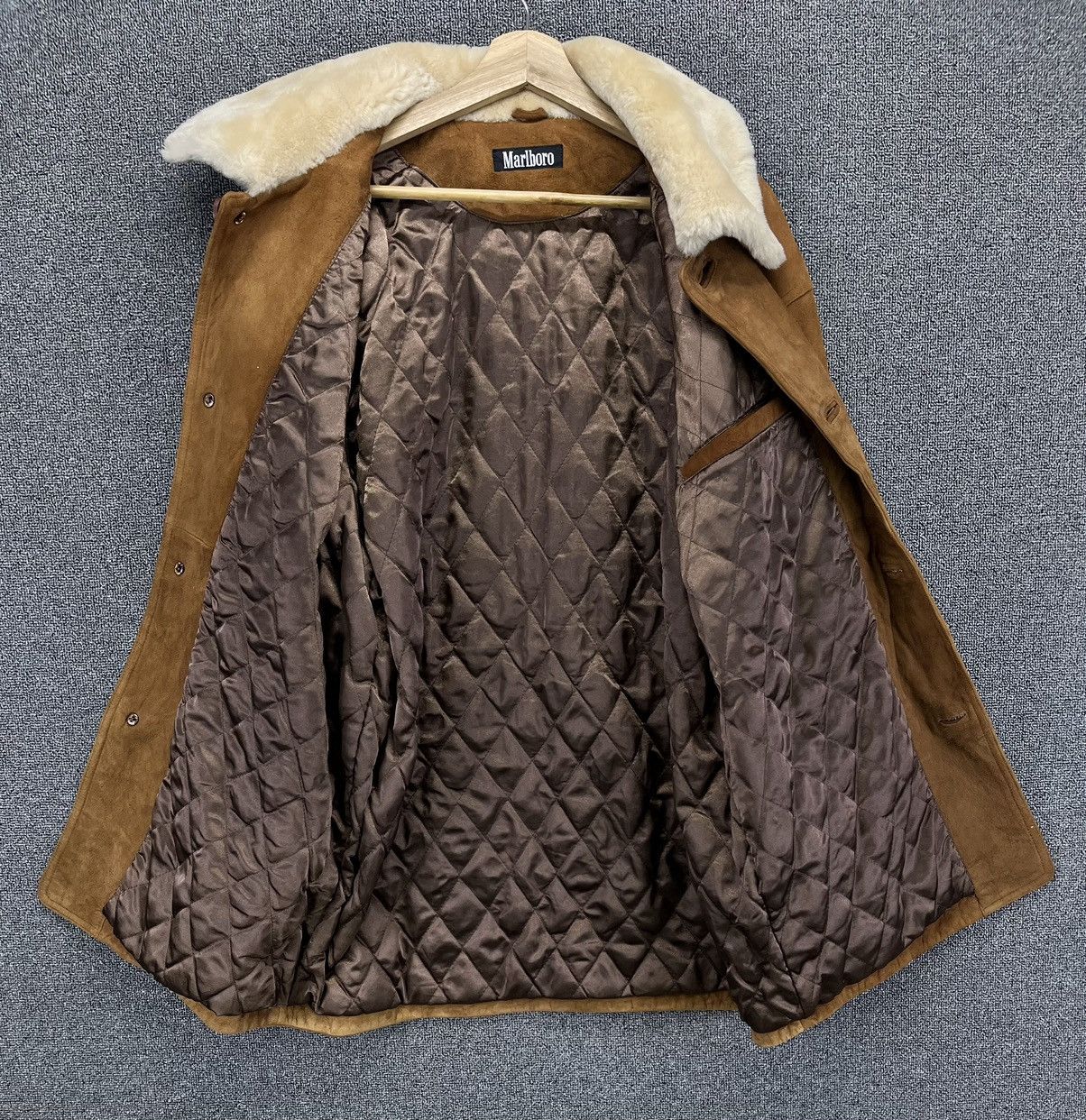 Leather × Marlboro × Vintage Vintage Marlboro Luxury Brown Leather Jacket Size US L / EU 52-54 / 3 - 6 Thumbnail