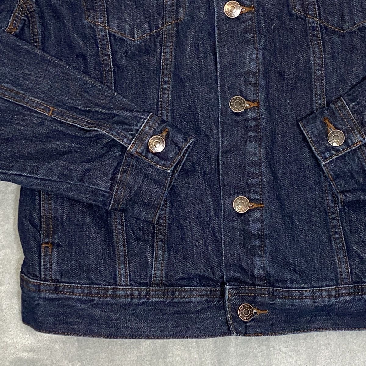 Banana Republic × Vintage Jean Jacket Men Small Long Sleeve Blue Denim Coat Size US S / EU 44-46 / 1 - 7 Thumbnail
