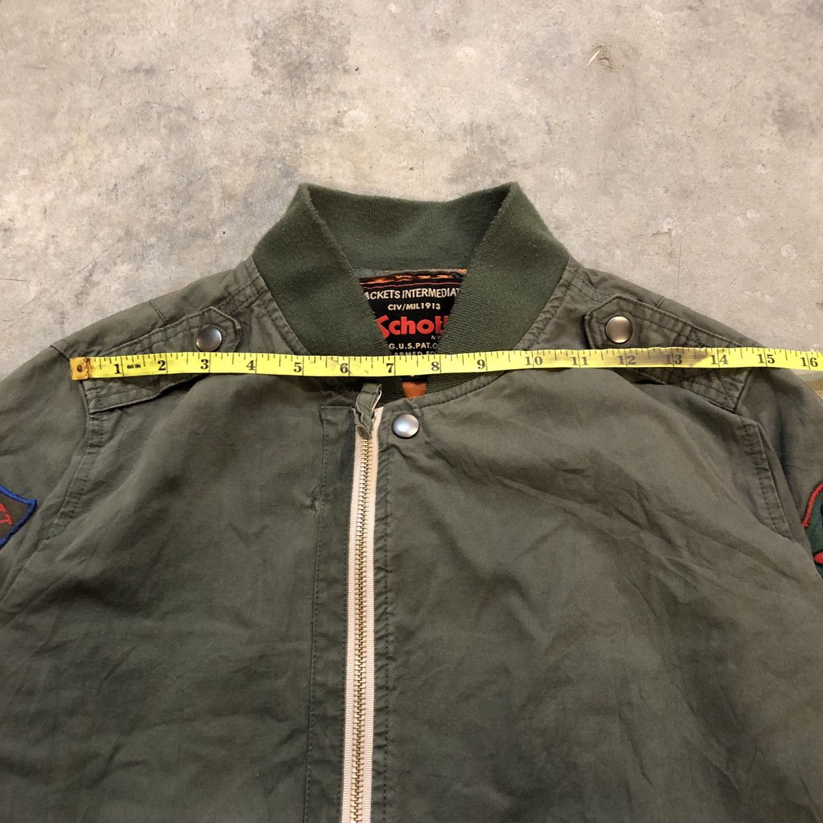 Schott × Vintage Vintage Schott Military Bomber Jacket Size US S / EU 44-46 / 1 - 15 Thumbnail