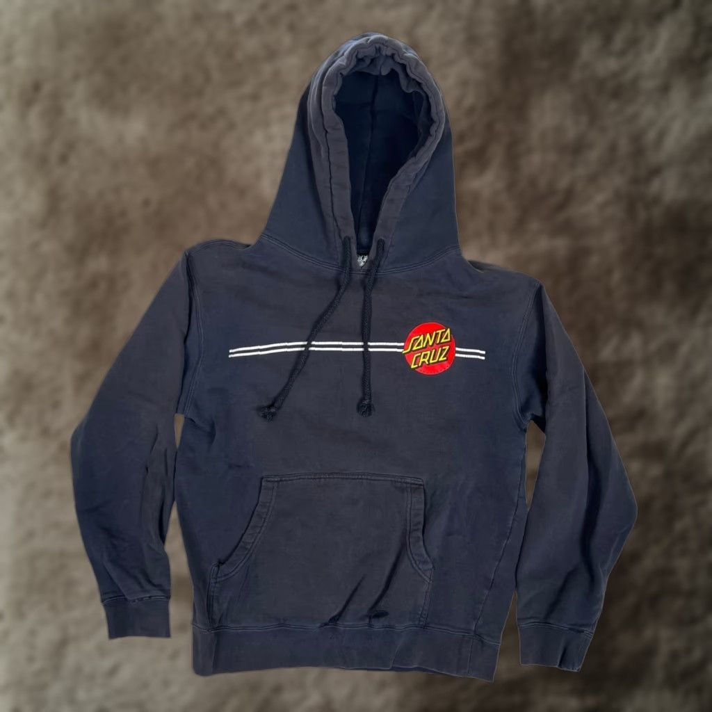 Vintage VINTAGE Santa Cruz Hoodie Sweatshirt Mens S Blue OG Logo Y2K Double Sided Size US S / EU 44-46 / 1 - 1 Thumbnail