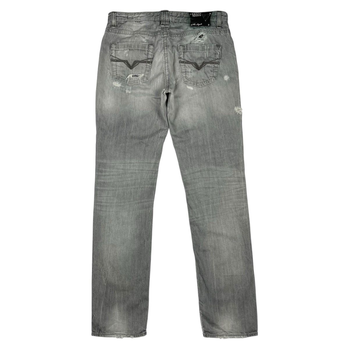 Guess Guess LA Premium Distressed Denim Jeans Size US 34 / EU 50 - 3 Thumbnail