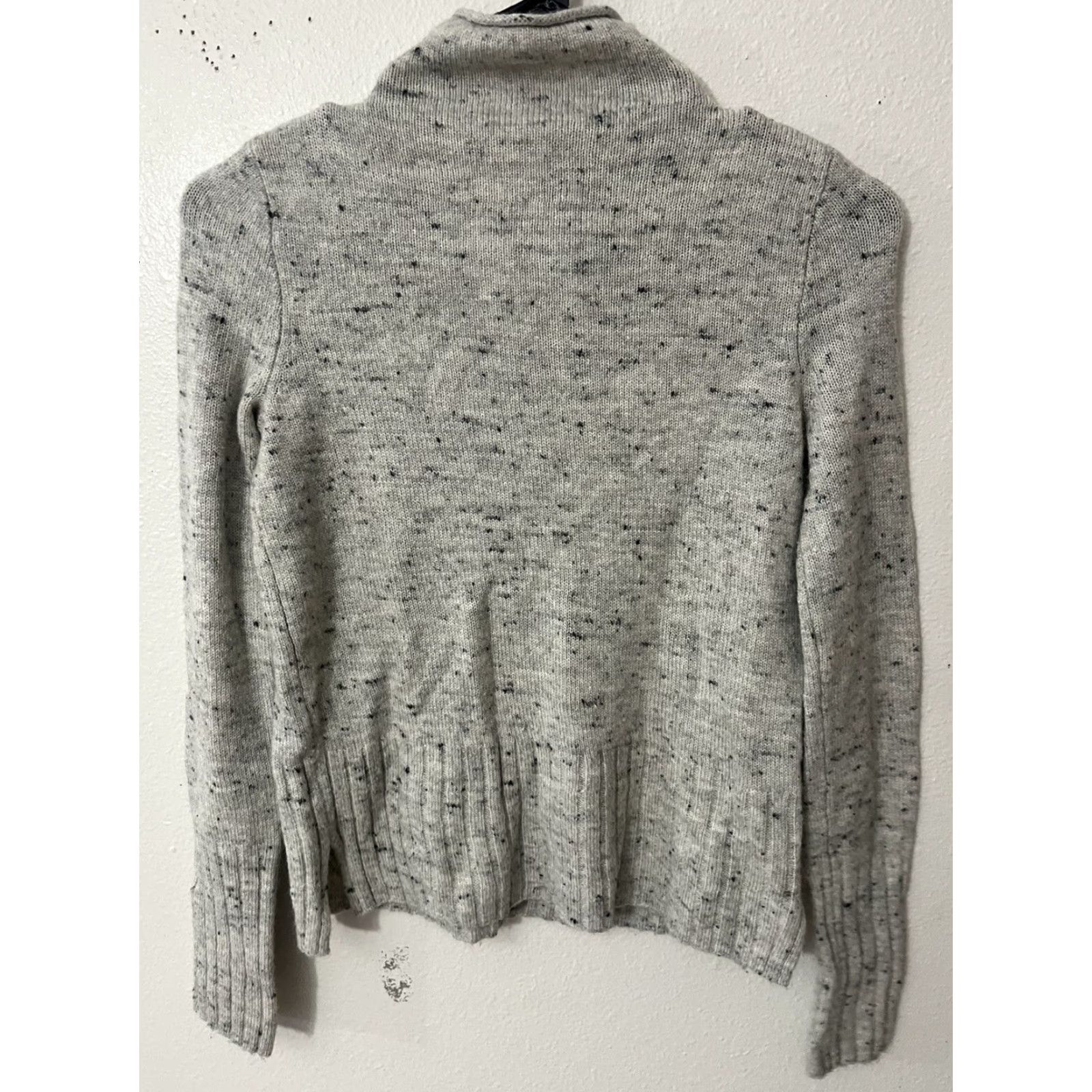 Madewell VINTAGE Madewell Donegal Inland Turtleneck Sweater Adult 2XS Gray Wool Blend Pullover Knit Womens Size XXS / US 00 / IT 34 - 2 Thumbnail