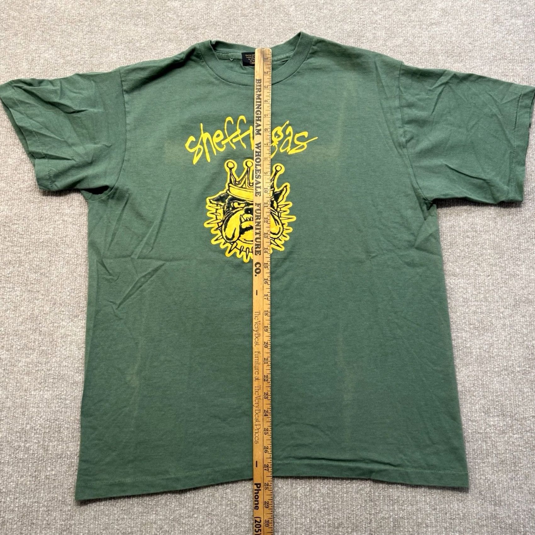Vintage VINTAGE Sheffvegas Dog T Shirt Mens XL Green Tee 90s Rap Graphic Cotton Crew Neck Short Sleeve Size US XL / EU 56 / 4 - 7 Thumbnail