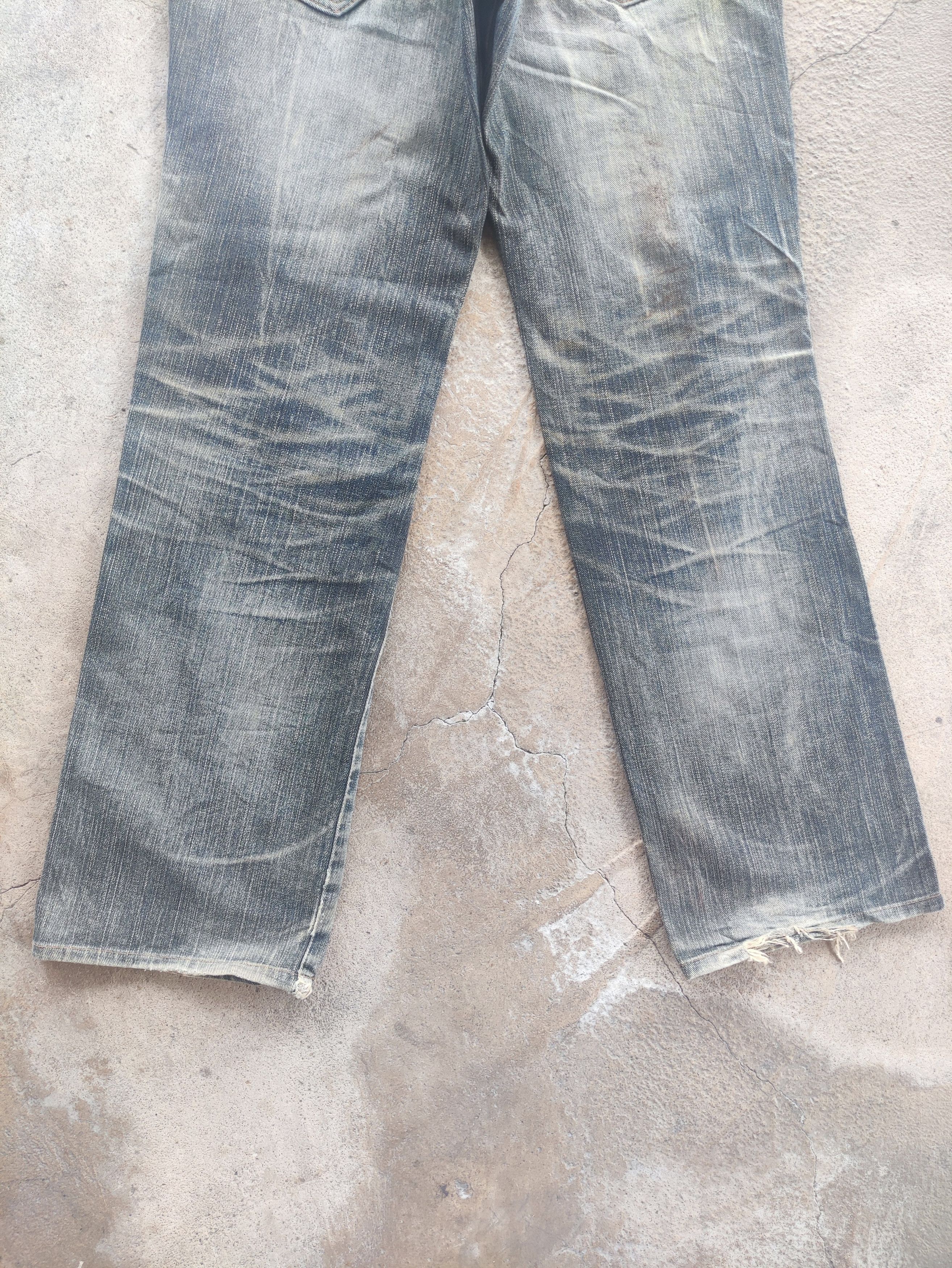 Edwin Vintage Edwin Baggy Distress Faded Denim Pants Size US 36 / EU 52 - 11 Thumbnail