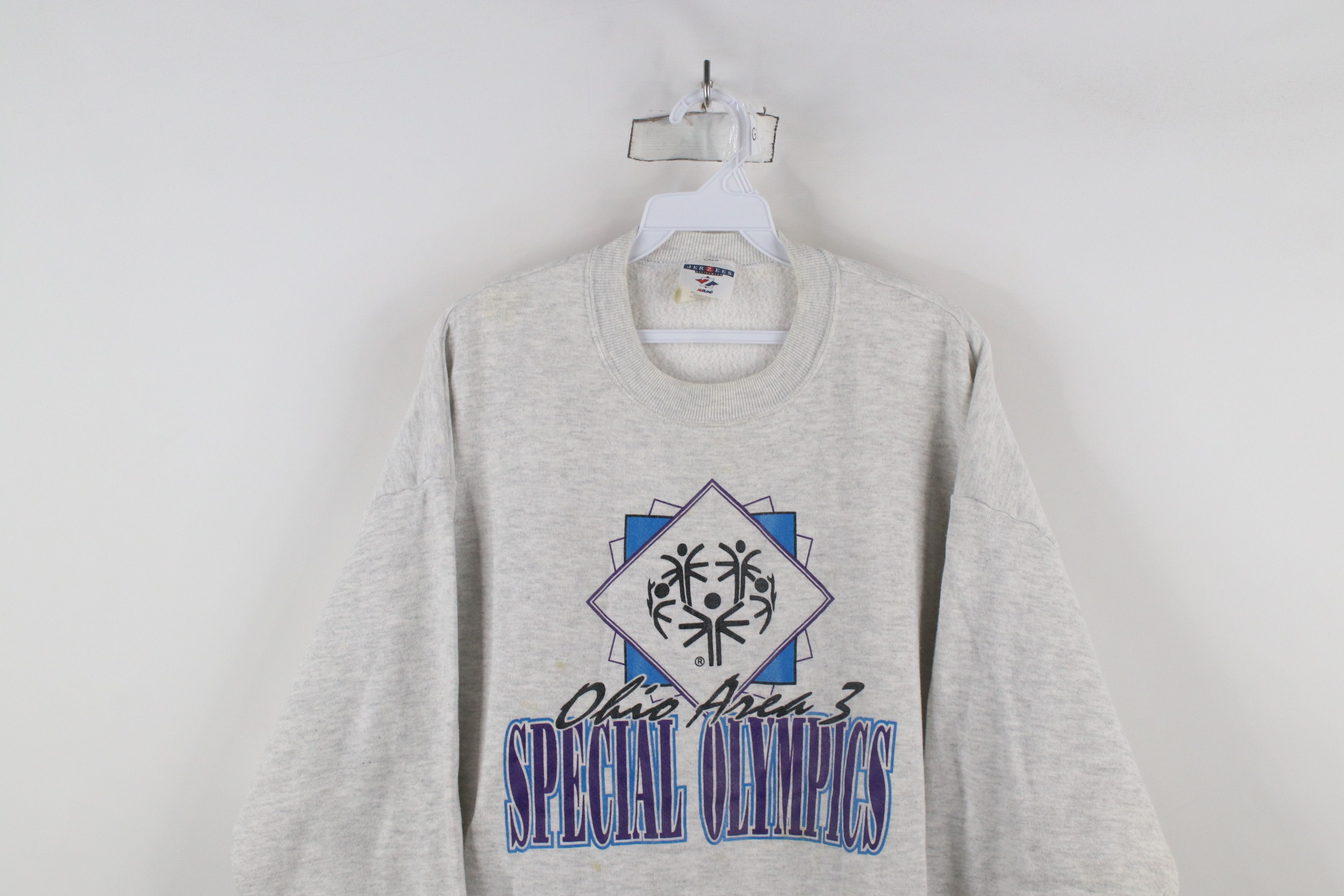 Vintage Vintage 90s Spell Out Special Olympics Ohio Sweatshirt Gray Size US XL / EU 56 / 4 - 2 Thumbnail