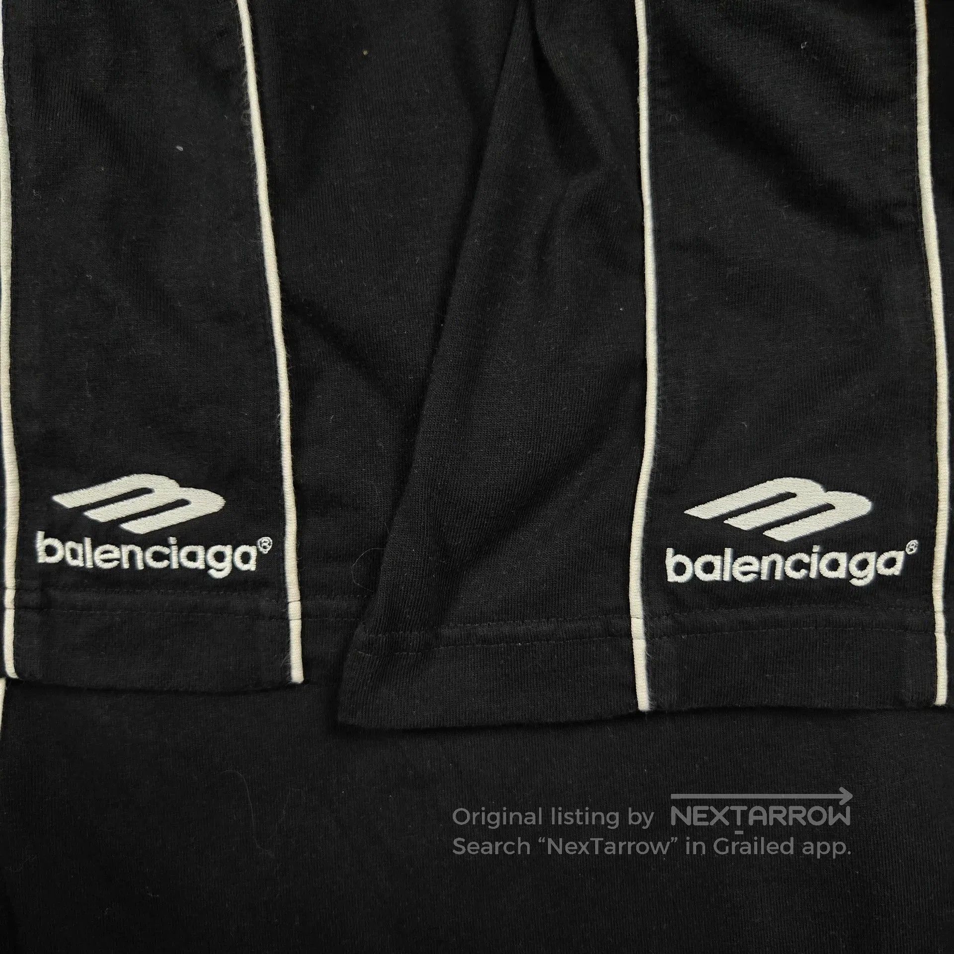 Balenciaga balenciaga black short sleeve football t-shirt. Size US M / EU 48-50 / 2 - 6 Thumbnail