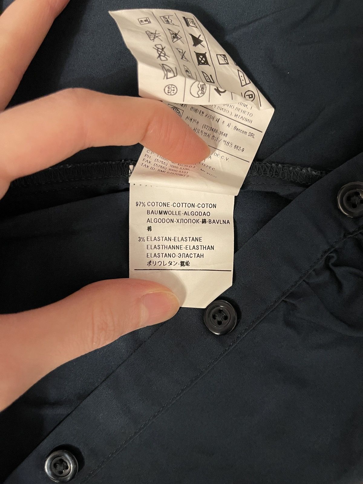 Sisley Sisley dark blue-green button up shirt Size XS / US 0-2 / IT 36-38 - 6 Thumbnail