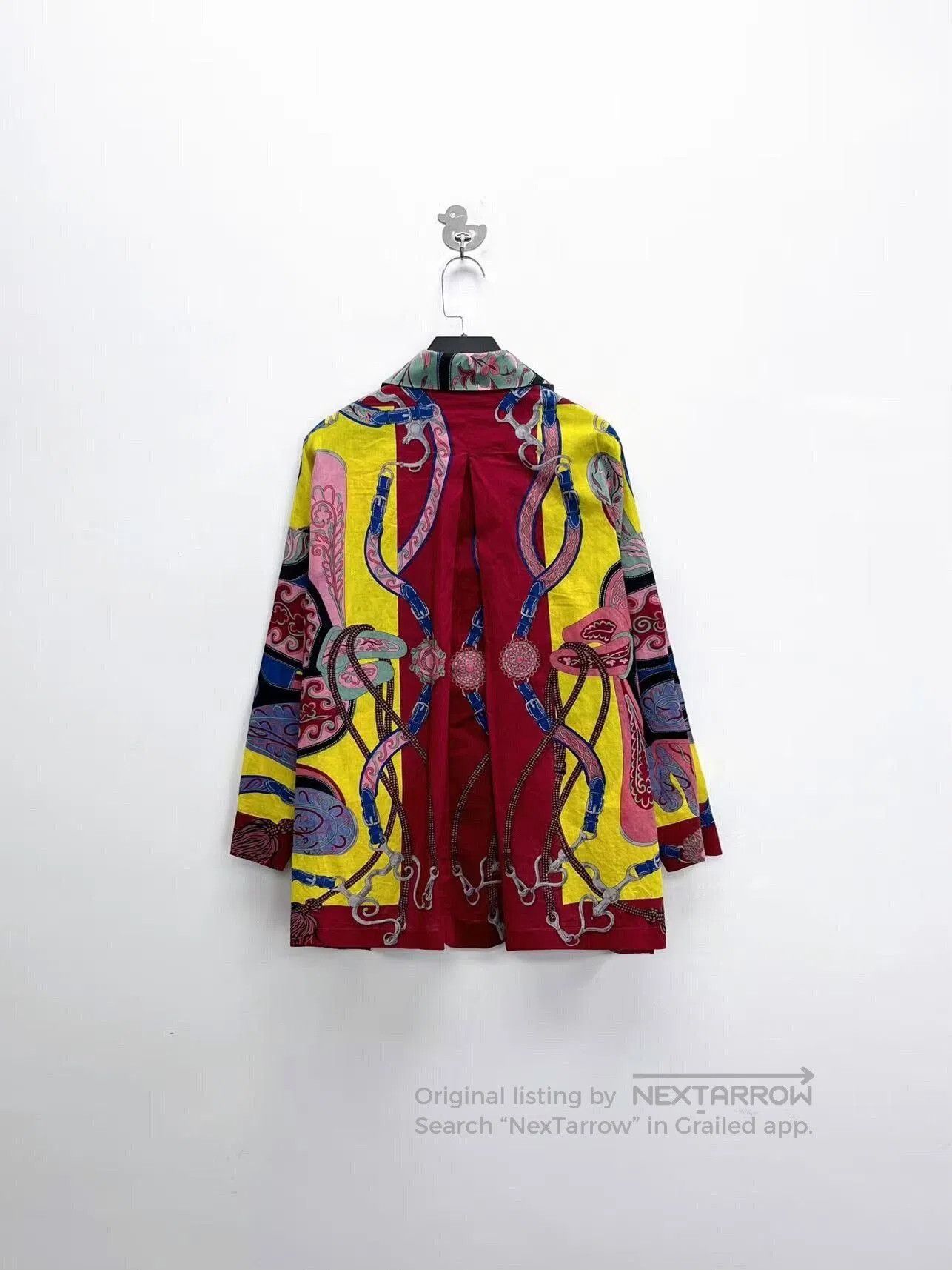 Hermes Hermes Colorful Silk Hidden Button Shirt Jacket. Size M / US 6-8 / IT 42-44 - 2 Thumbnail