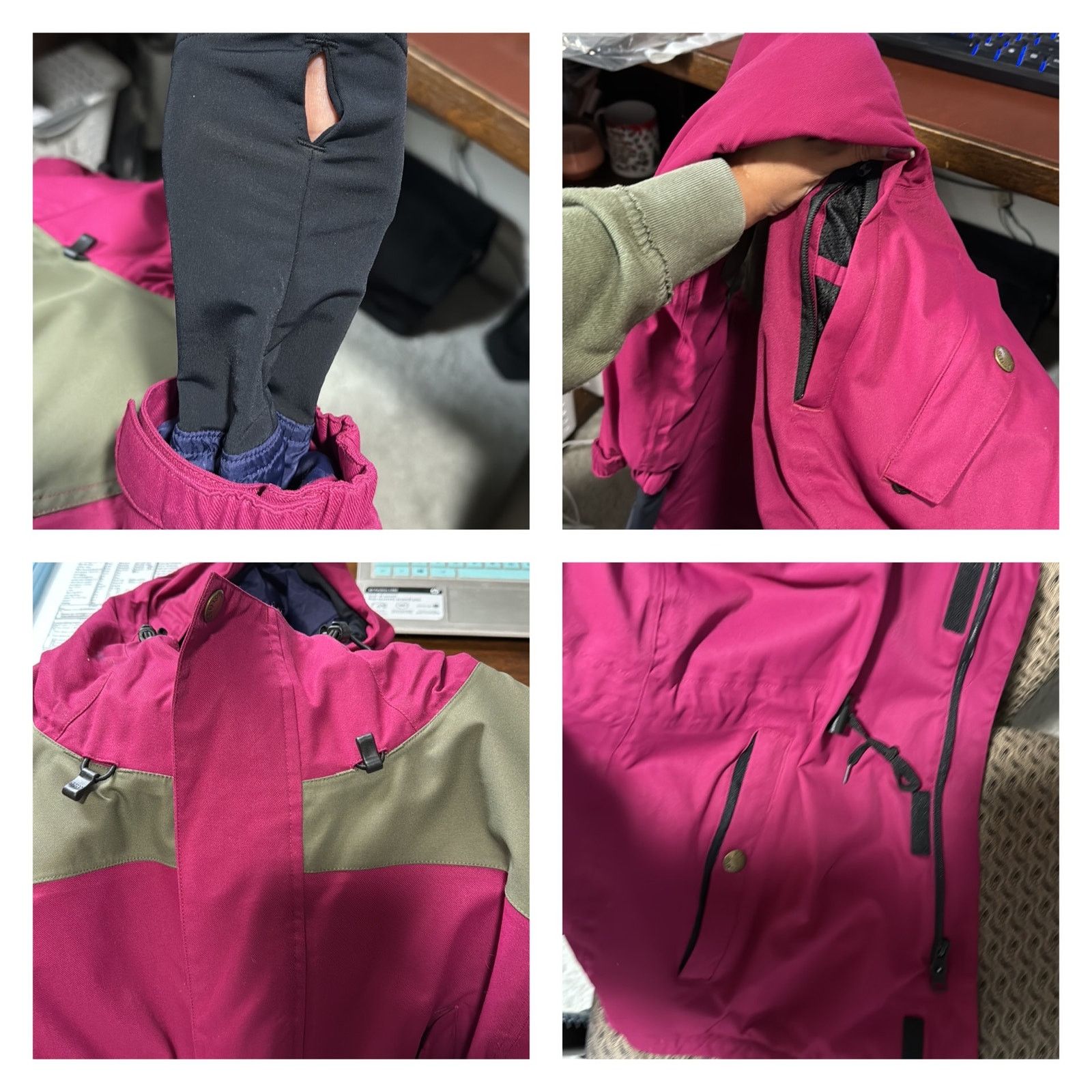Airblaster Air Blaster ski jacket pink grey sample women’s sz M Size M / US 6-8 / IT 42-44 - 8 Thumbnail