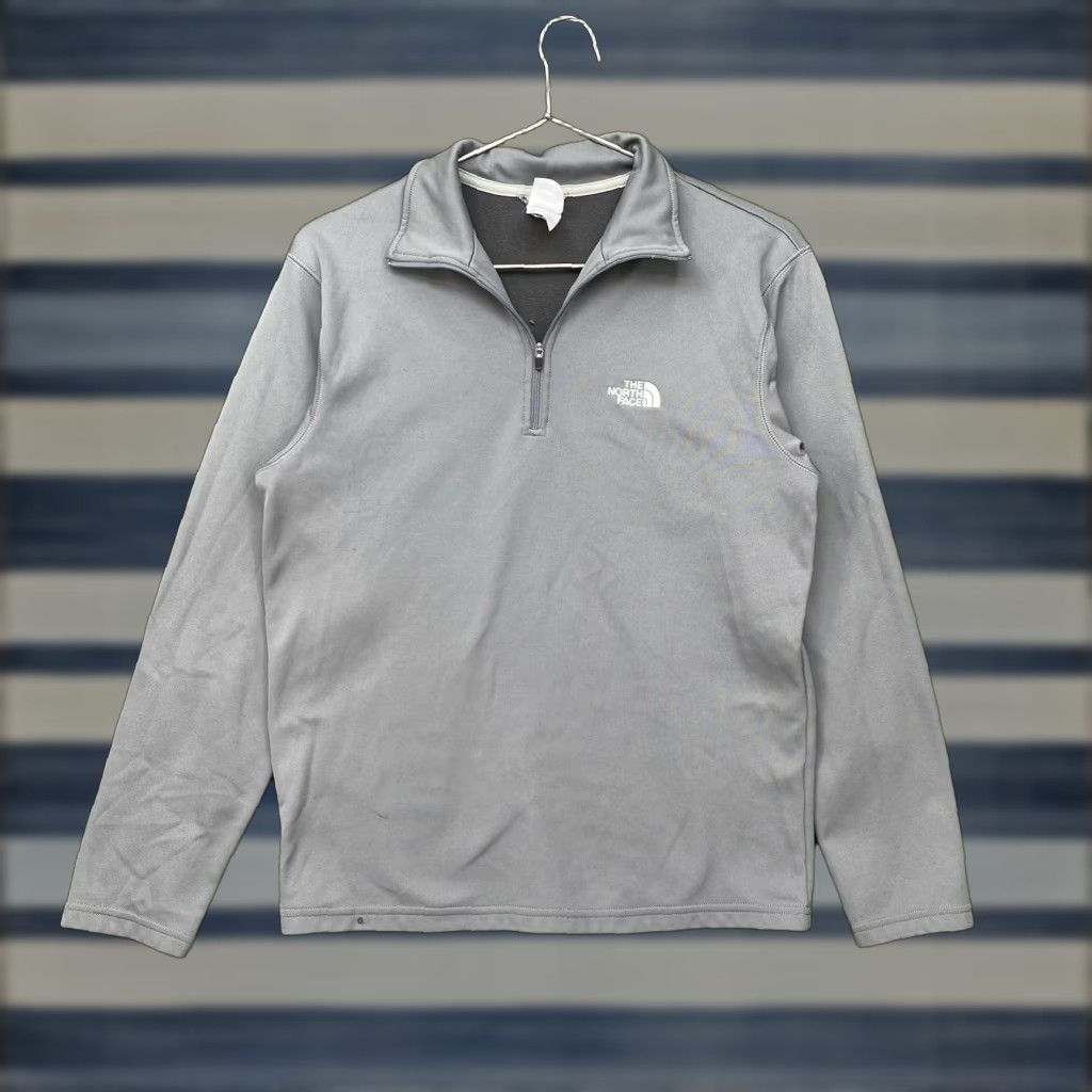 The North Face The North Face Jacket Mens S Gray 1/4 Zip Stretch Fleece Outdoor Hiking Size US S / EU 44-46 / 1 - 1 Thumbnail