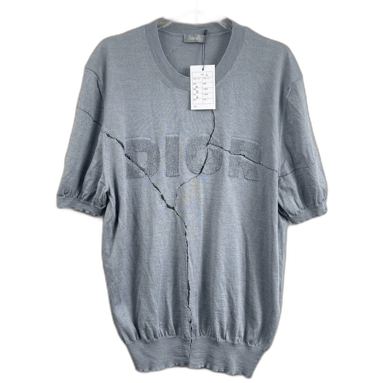 Dior Dior embossed logo short sleeve knit Size US XL / EU 56 / 4 - 1 Thumbnail