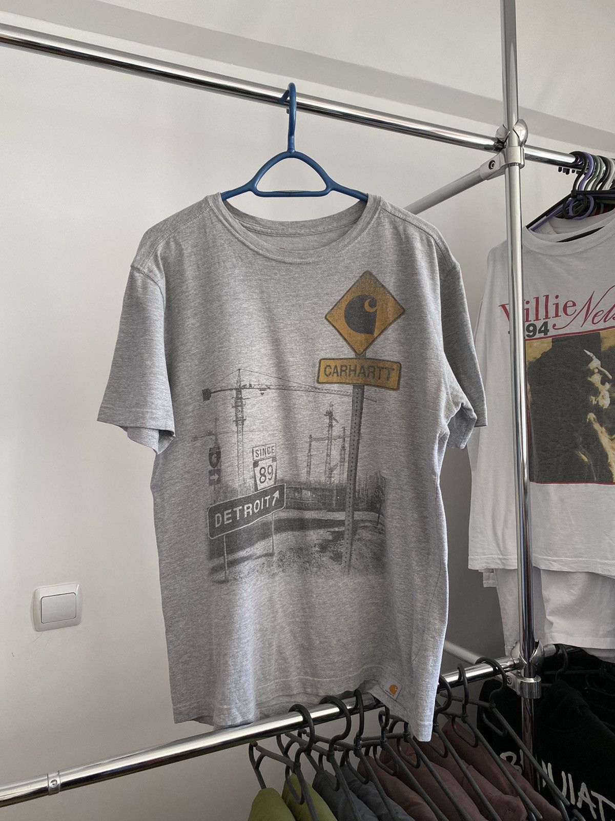 Carhartt × Vintage Carhartt Detroit Distressed Tshirt Size US M / EU 48-50 / 2 - 1 Thumbnail
