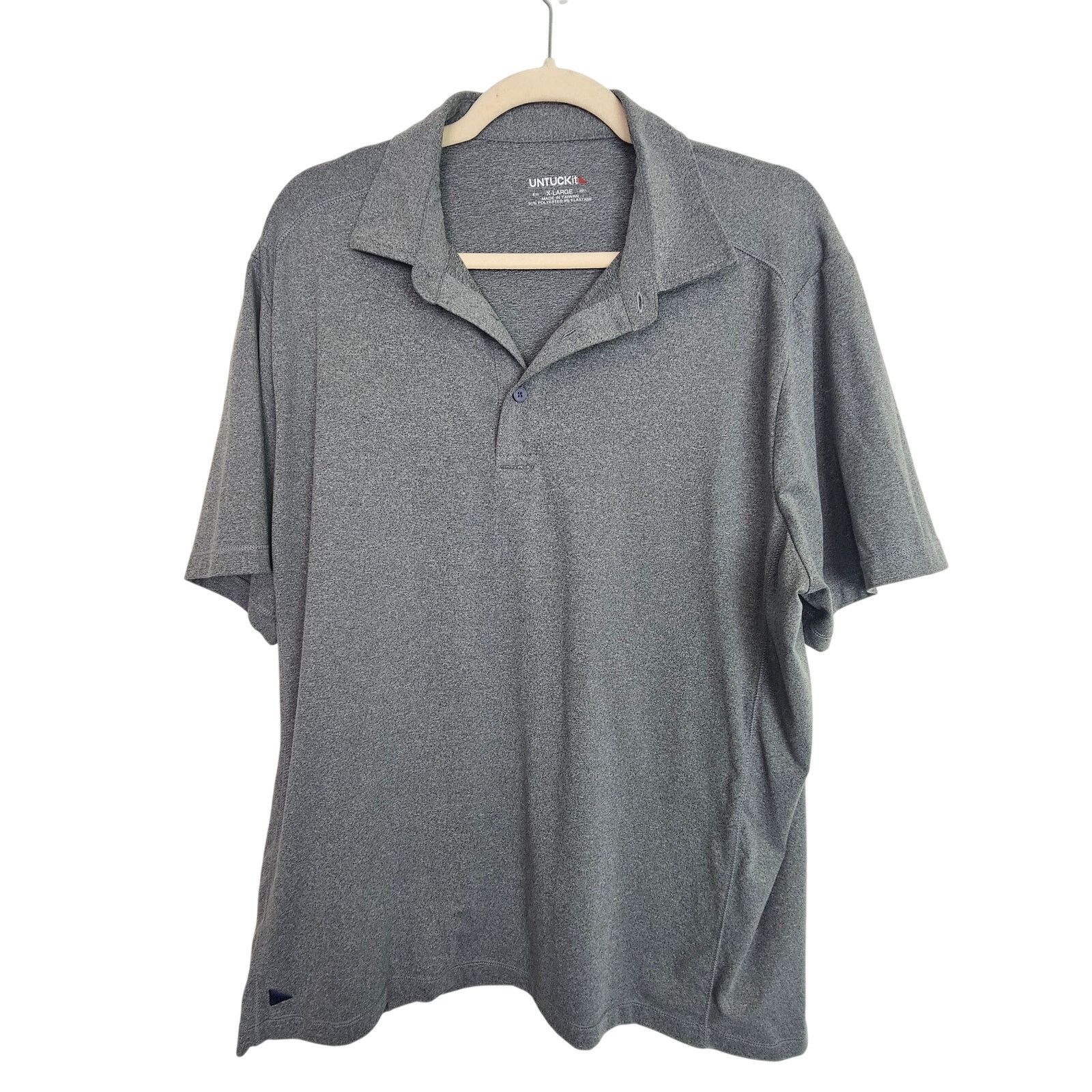 UNTUCKit Untuckit Men Polo Shirt Sz XL Minimalist Casual Easy Stretch Size US XL / EU 56 / 4 - 1 Thumbnail