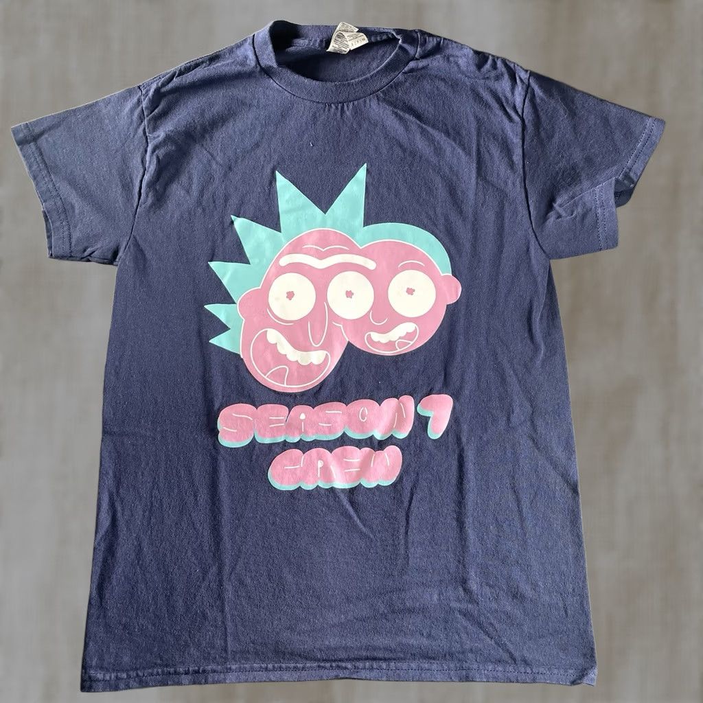 Swims Rick and Morty Shirt Mens Small Crew T-Shirt Blue Adult Swim Team Season 7 M & M S Regular Men Size US S / EU 44-46 / 1 - 1 Thumbnail