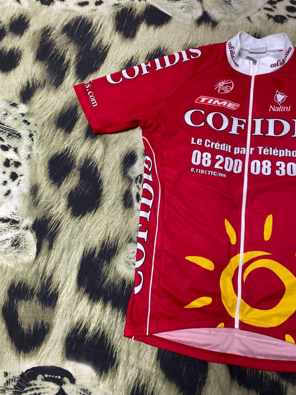 Vintage CYCLING SHIRT JERSEY MAGLIA CAMISETA TRIKOT COFIDIS NALINI Size US M / EU 48-50 / 2 - 5 Thumbnail