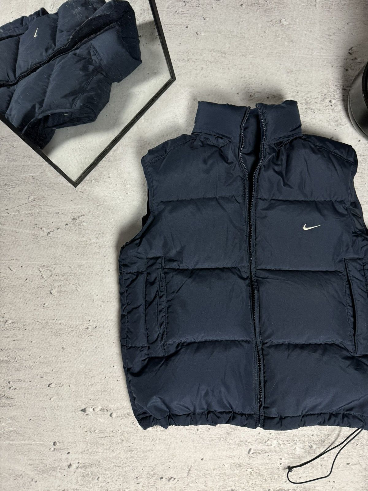 00s Nike Vintage Down Puffer Vest Oversize Drill - Main Image