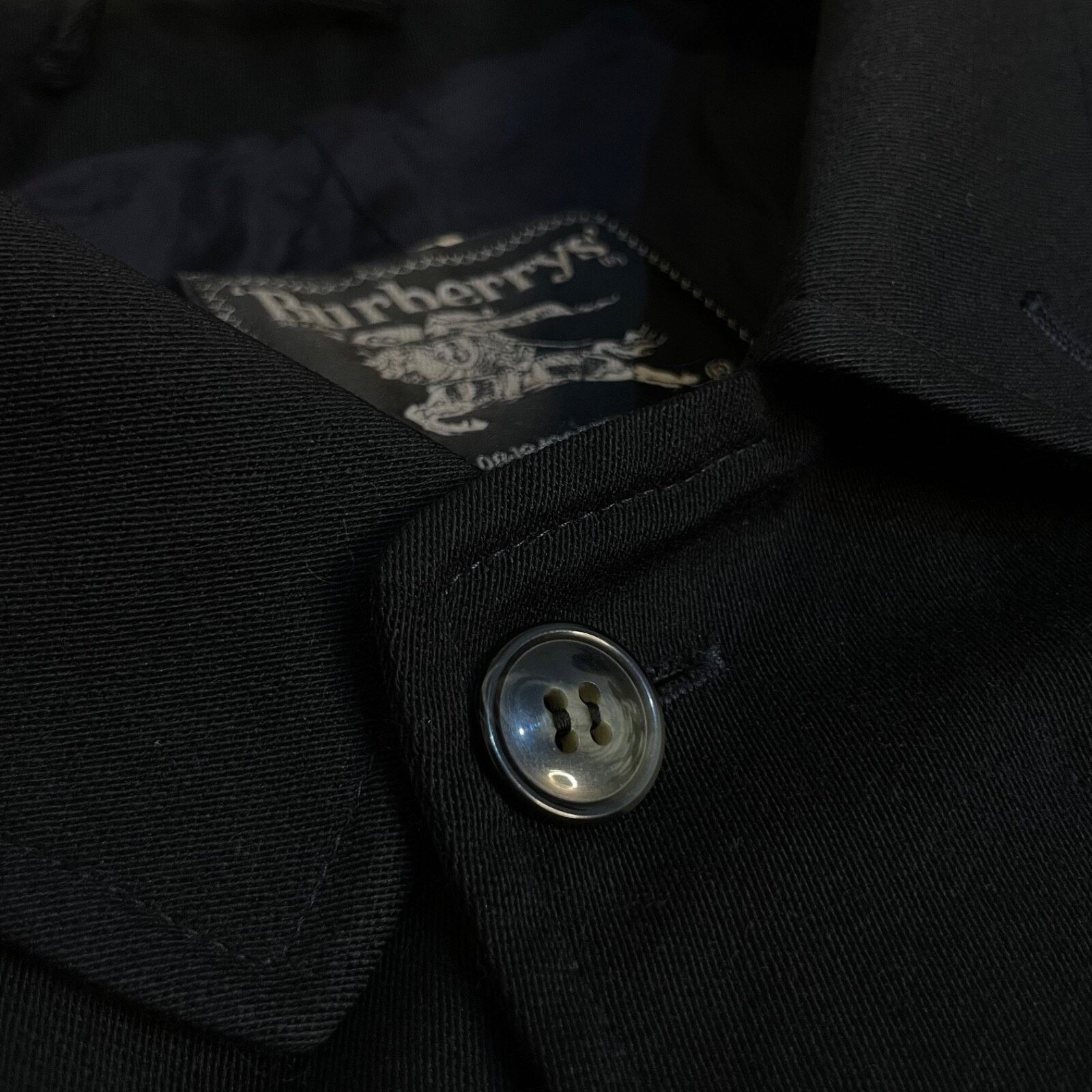 Burberry VINTAGE Burberry Trench Coat VIRGIN WOOL jacket BLUE navy Size US L / EU 52-54 / 3 - 6 Thumbnail