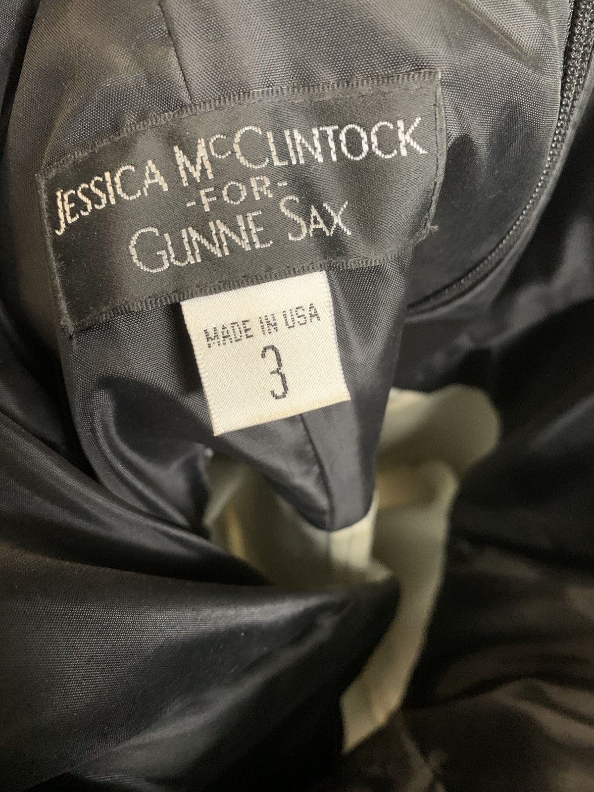 Jessica McClintock black and white strapless party dress Size S / US 4 / IT 40 - 2 Thumbnail