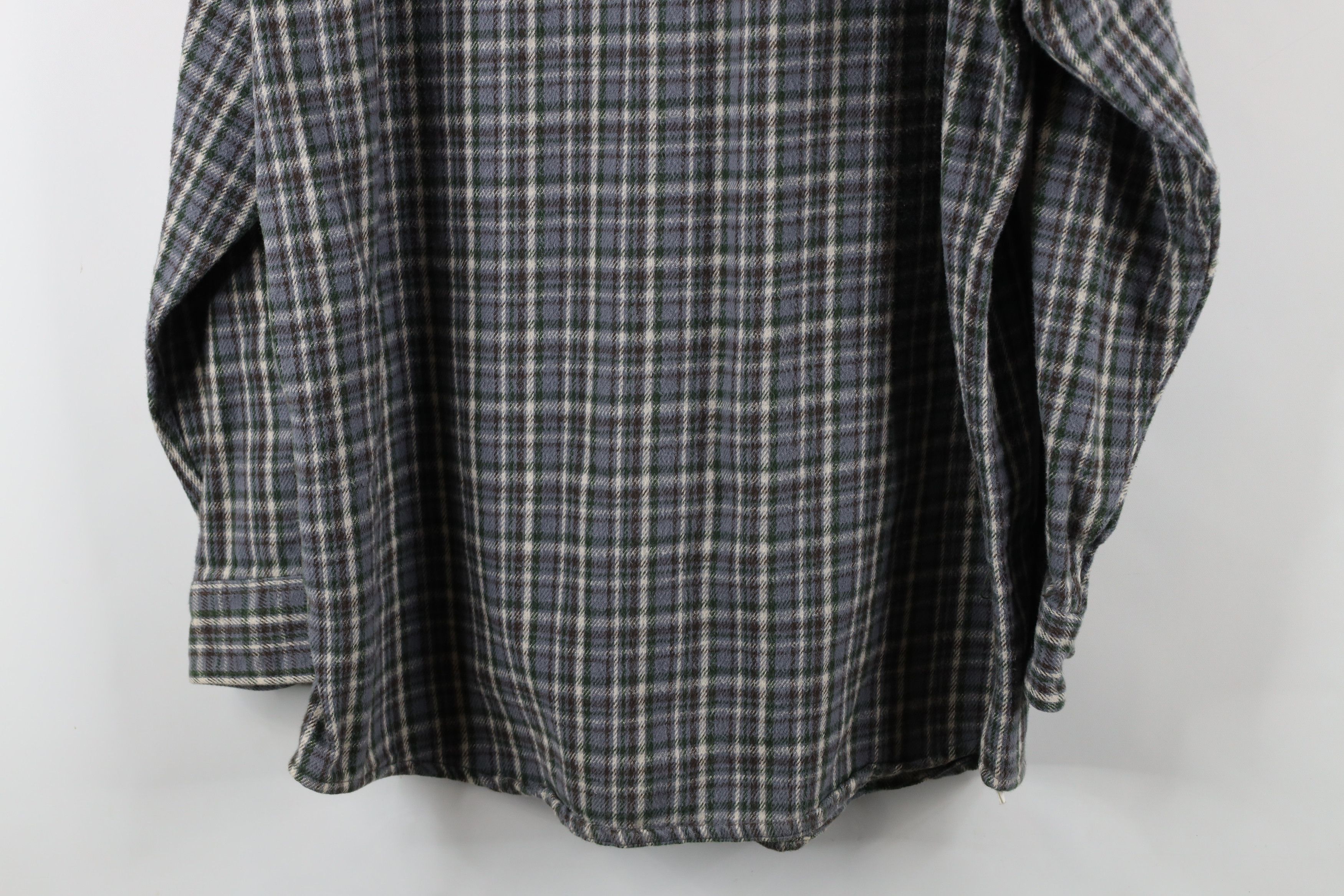 Vintage Vintage 90s Streetwear Heavyweight Button Shirt Plaid Size US XL / EU 56 / 4 - 9 Thumbnail