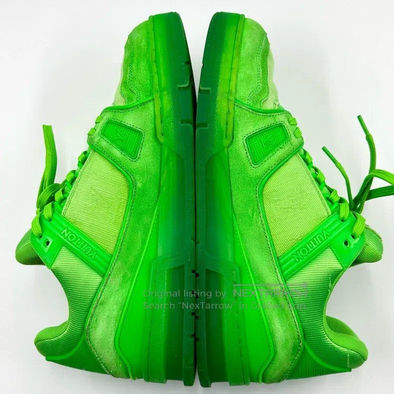 Louis Vuitton Louis Vuitton Trainer Jeans Fluorescent Green Board Shoes Size US 7 / EU 40 - 8 Thumbnail