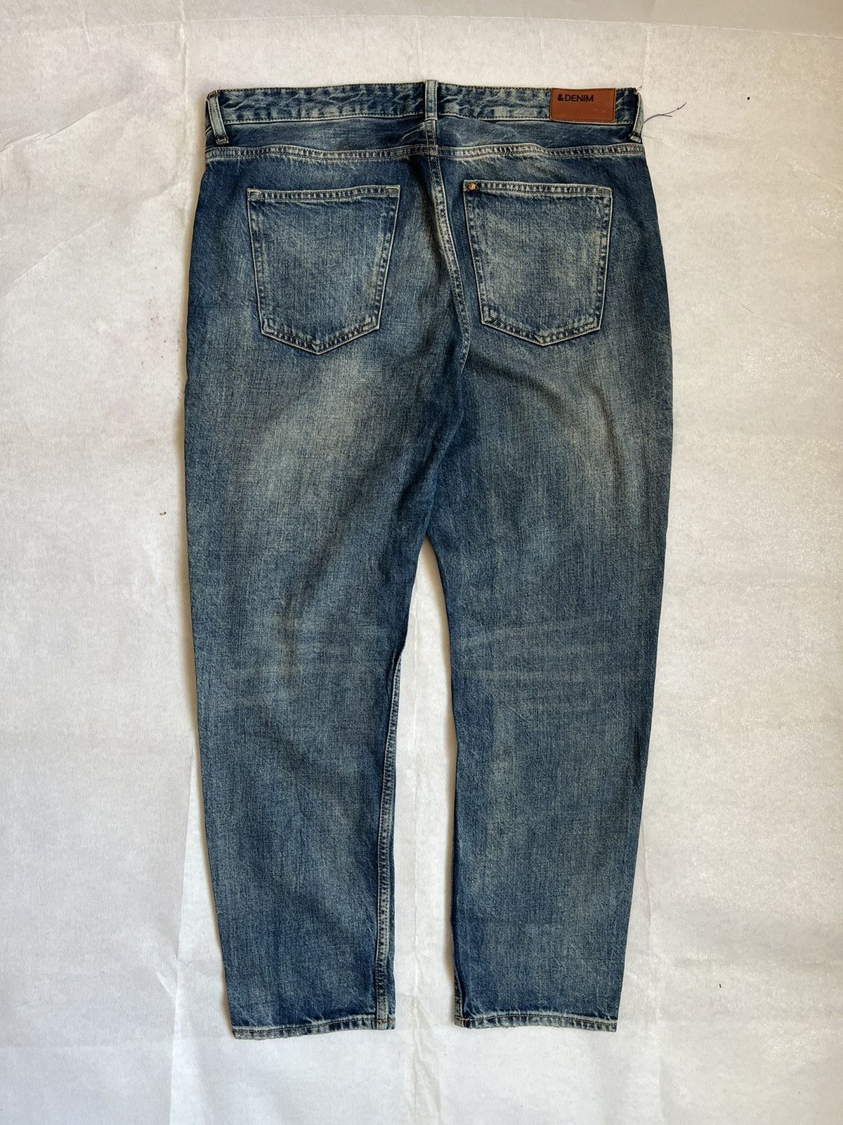 H&M &Denim H&M Skinny Boyfriend Fit Acid Wash Distressed Denim Size US 36 / EU 52 - 10 Thumbnail