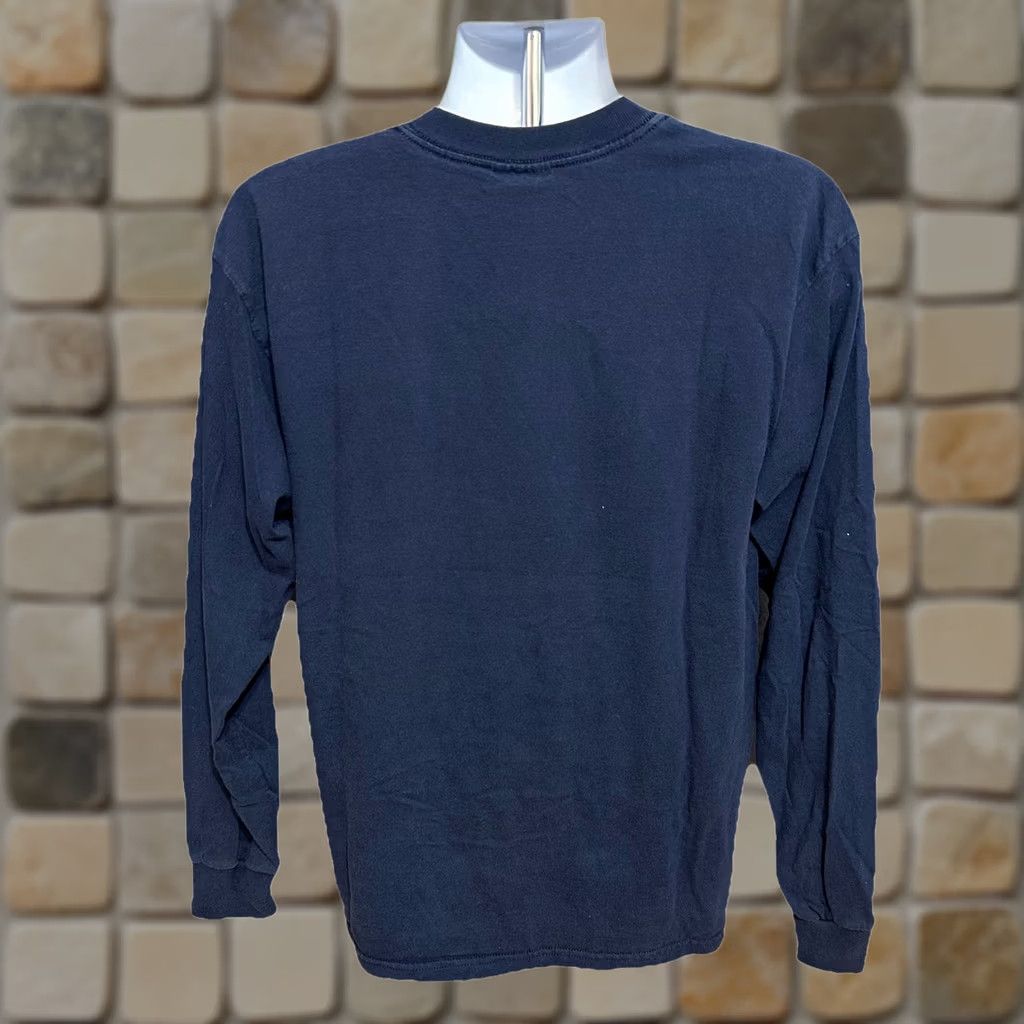 Spell VINTAGE Xavier University Long Sleeve Pullover Men Large Navy Blue White Logo Crew Neck 2000s Xavier University Theme Mens Size US L / EU 52-54 / 3 - 1 Thumbnail