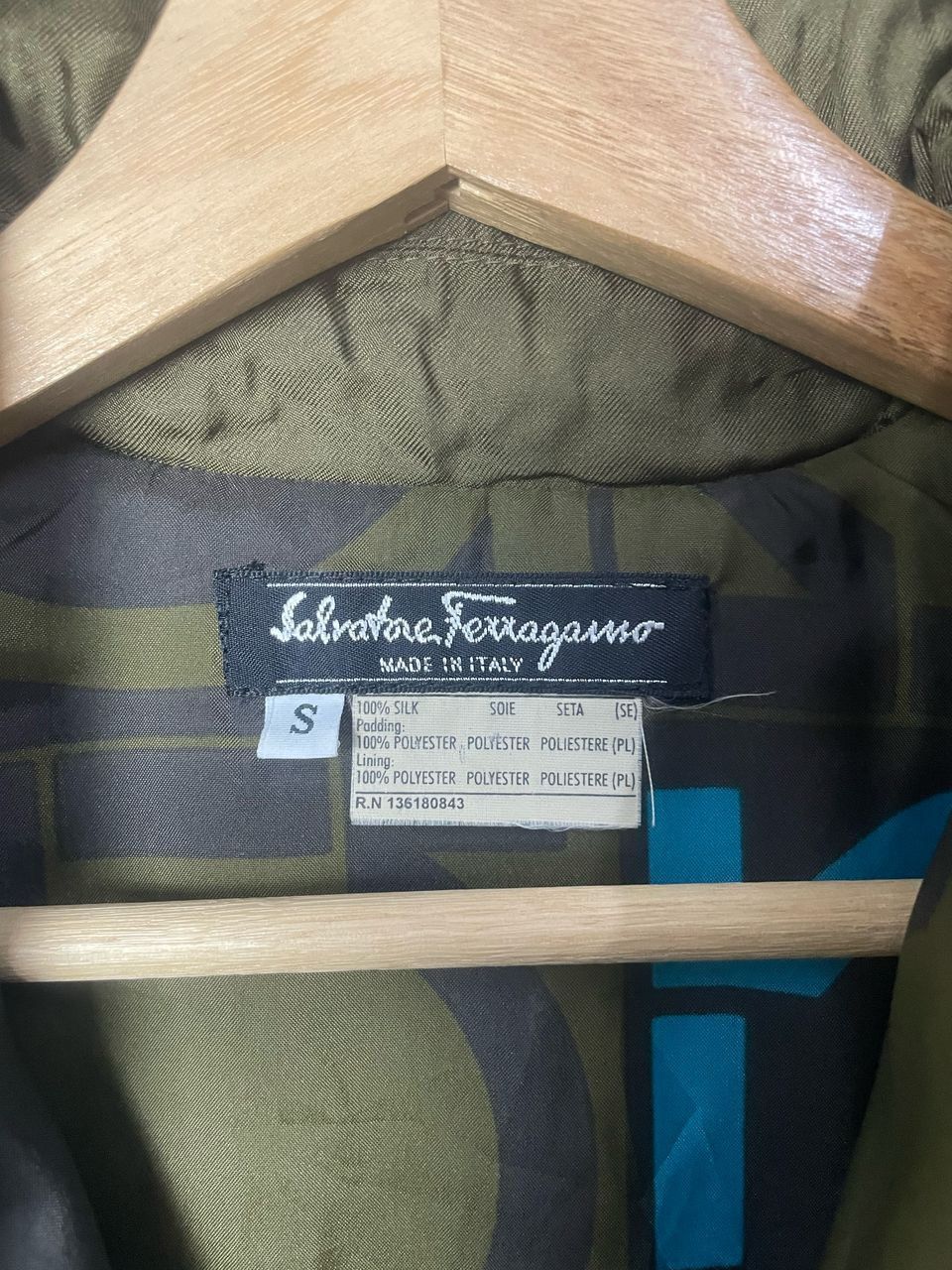 Designer × Salvatore Ferragamo × Vintage Vintage 1990s Salvatore Feragamo Quilted Jacket Size US S / EU 44-46 / 1 - 8 Thumbnail