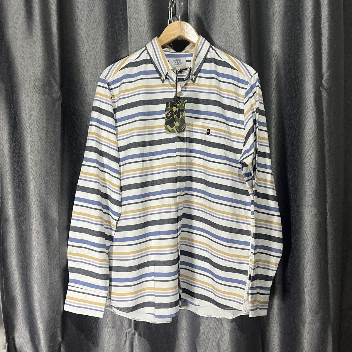 Bape BRAND NEW BAPE LONGSLEEVE SHIRT Size US XL / EU 56 / 4 - 1 Thumbnail