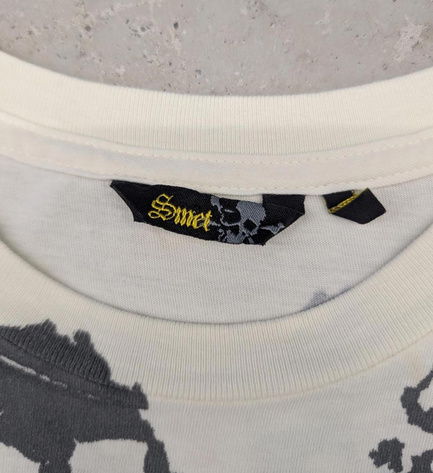 Paul Smith Y2K Smet Skulls Born on the street all over print t-shirt Size US L / EU 52-54 / 3 - 3 Thumbnail