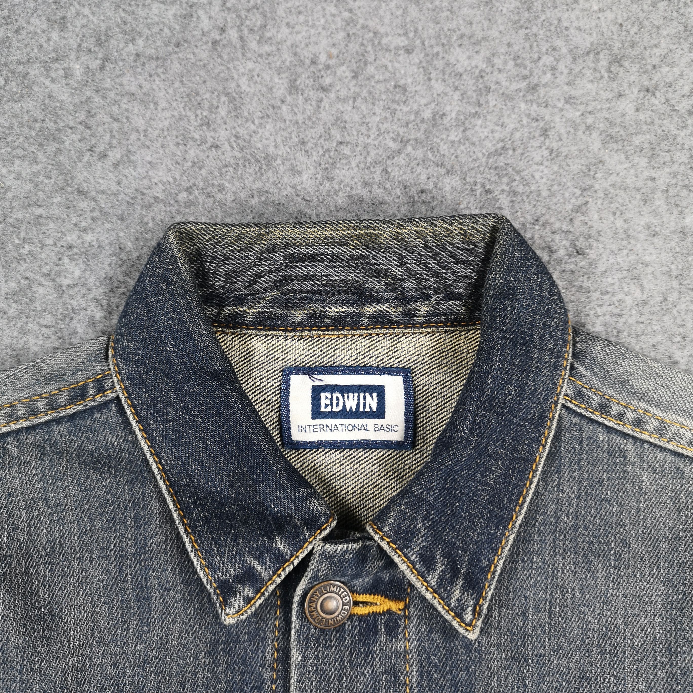 Edwin Vintage Edwin Faded Blue Denim Trucker Jacket Size US XS / EU 42 / 0 - 5 Thumbnail