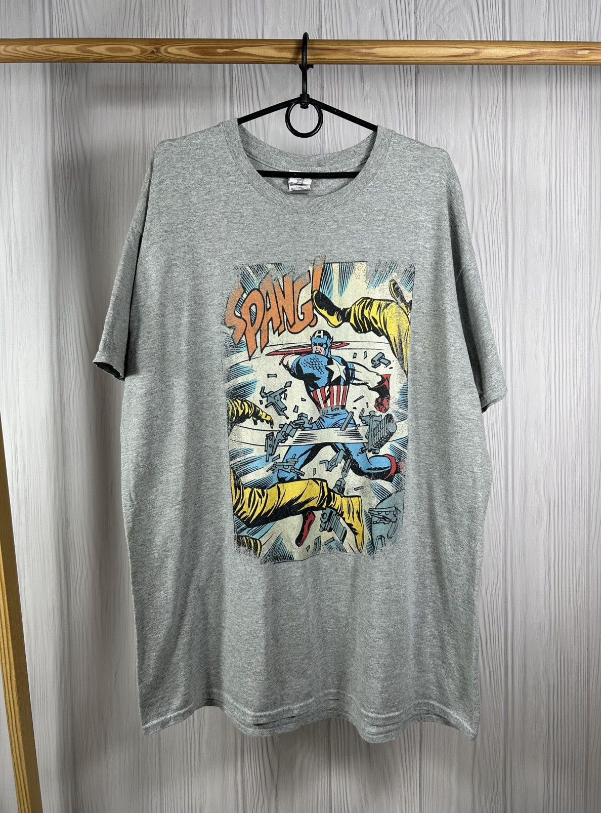 Marvel Comics Vintage Marvel Captain America Spang! Movie Comics T-Shirt Size US XL / EU 56 / 4 - 1 Thumbnail