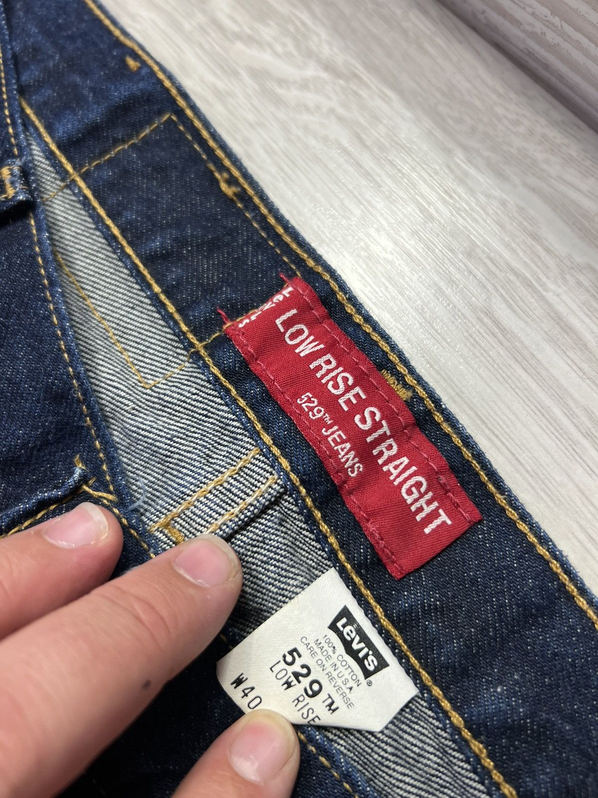Levi's × Levi's Vintage Clothing × Vintage Vintage Levis 529 Low Rise Straight Made In USA Jeans Denim Size US 40 / EU 56 - 14 Thumbnail