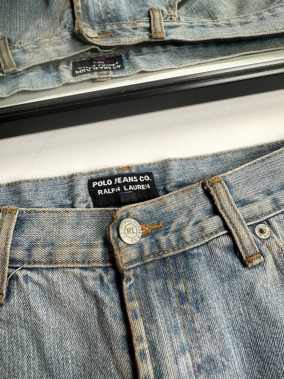 Polo Ralph Lauren Vintage Polo Ralph Lauren Washed Dirty Baggy Jeans USA Size US 34 / EU 50 - 12 Thumbnail