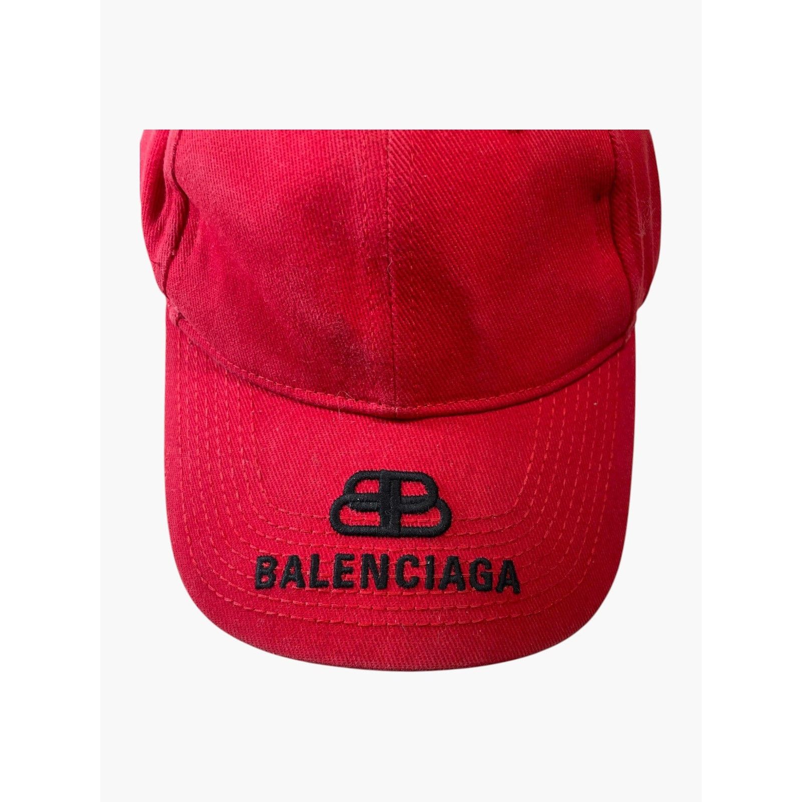 Balenciaga Balenciaga BB Logo Red & Black Hat Size ONE SIZE - 5 Thumbnail