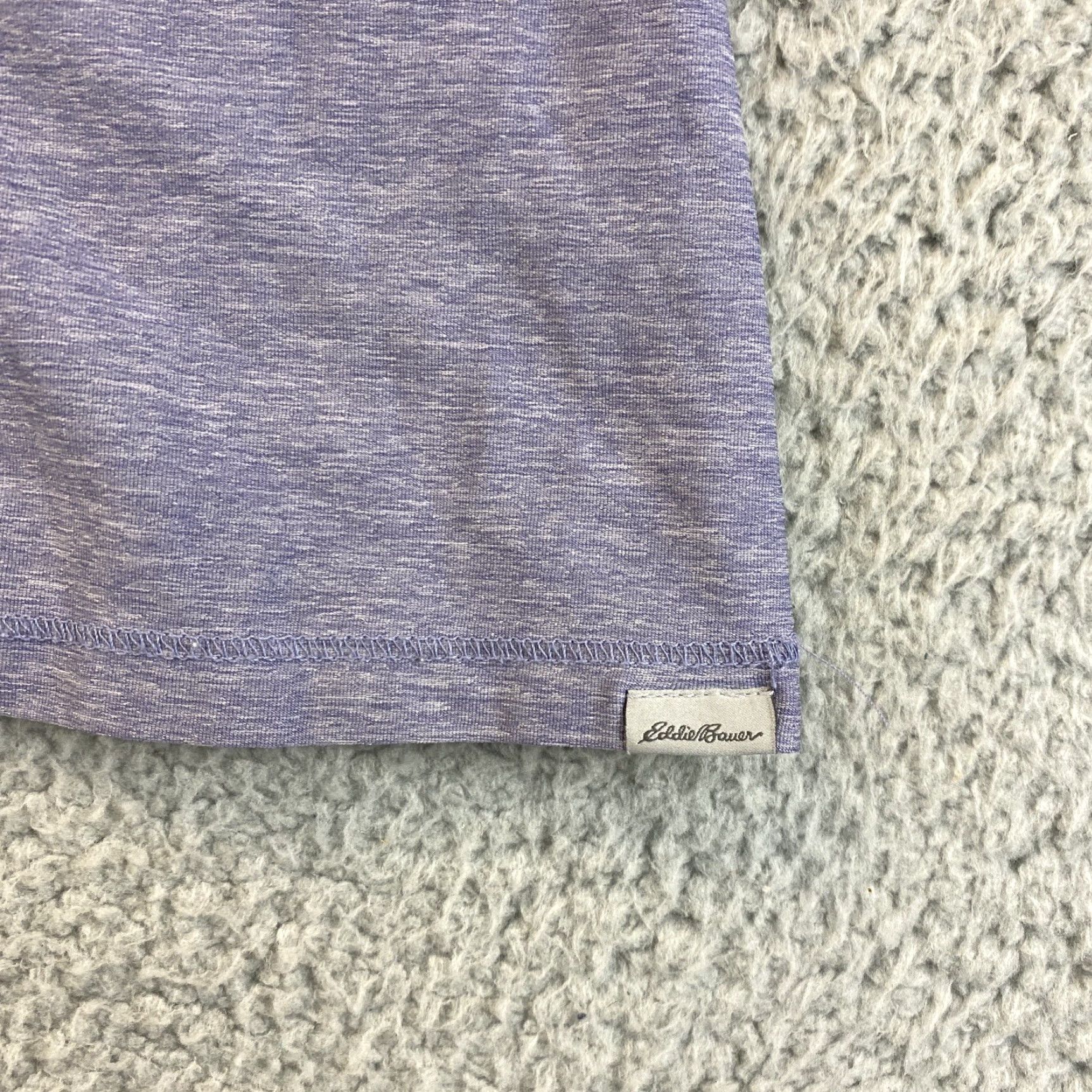 Eddie Bauer Eddie Bauer Women Active T-Shirt L Lavender Crew Neck Short Sleeve Pullover Knit Stretch Summer Size L / US 10 / IT 46 - 3 Thumbnail