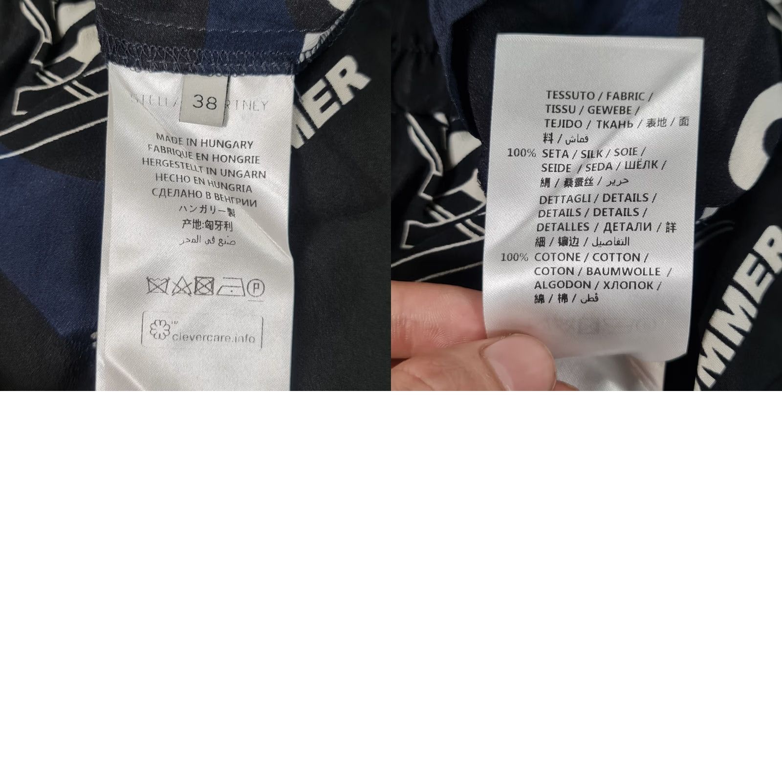 Stella McCartney Stella McCartney Trousers Womens 38 Navy Blue 100% Silk Pleated Front Pockets Dress Pants Regular Rise Size 26" / US 2 / IT 38 - 8 Thumbnail