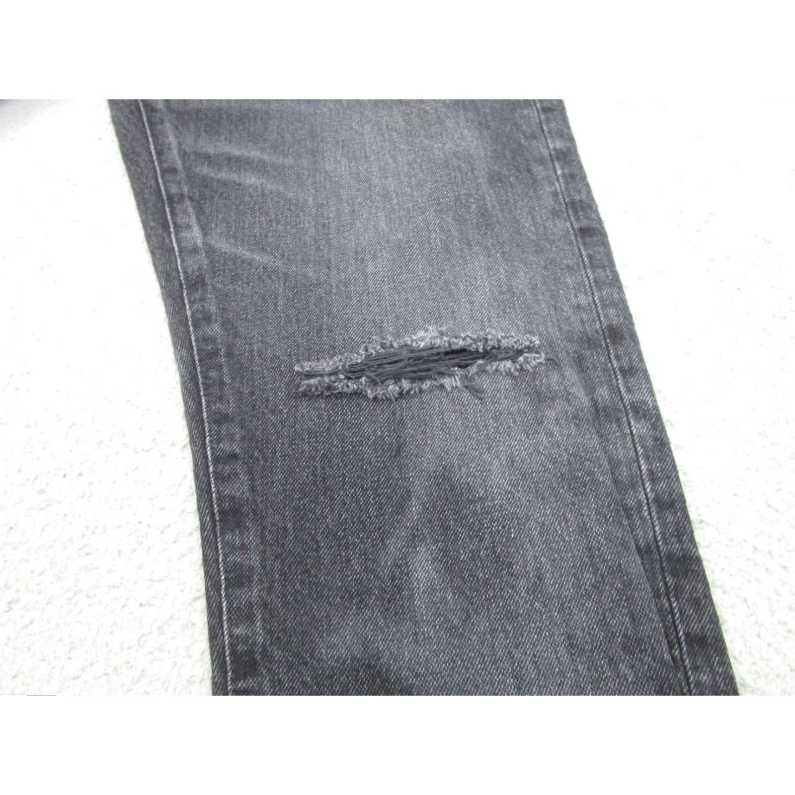 MOUSSY VINTAGE Moussy Vintage Jeans Women 31 Black Denim Ankle Distressed Selvedge Japan Womens Size 24" / US 00 / IT 34 - 7 Thumbnail