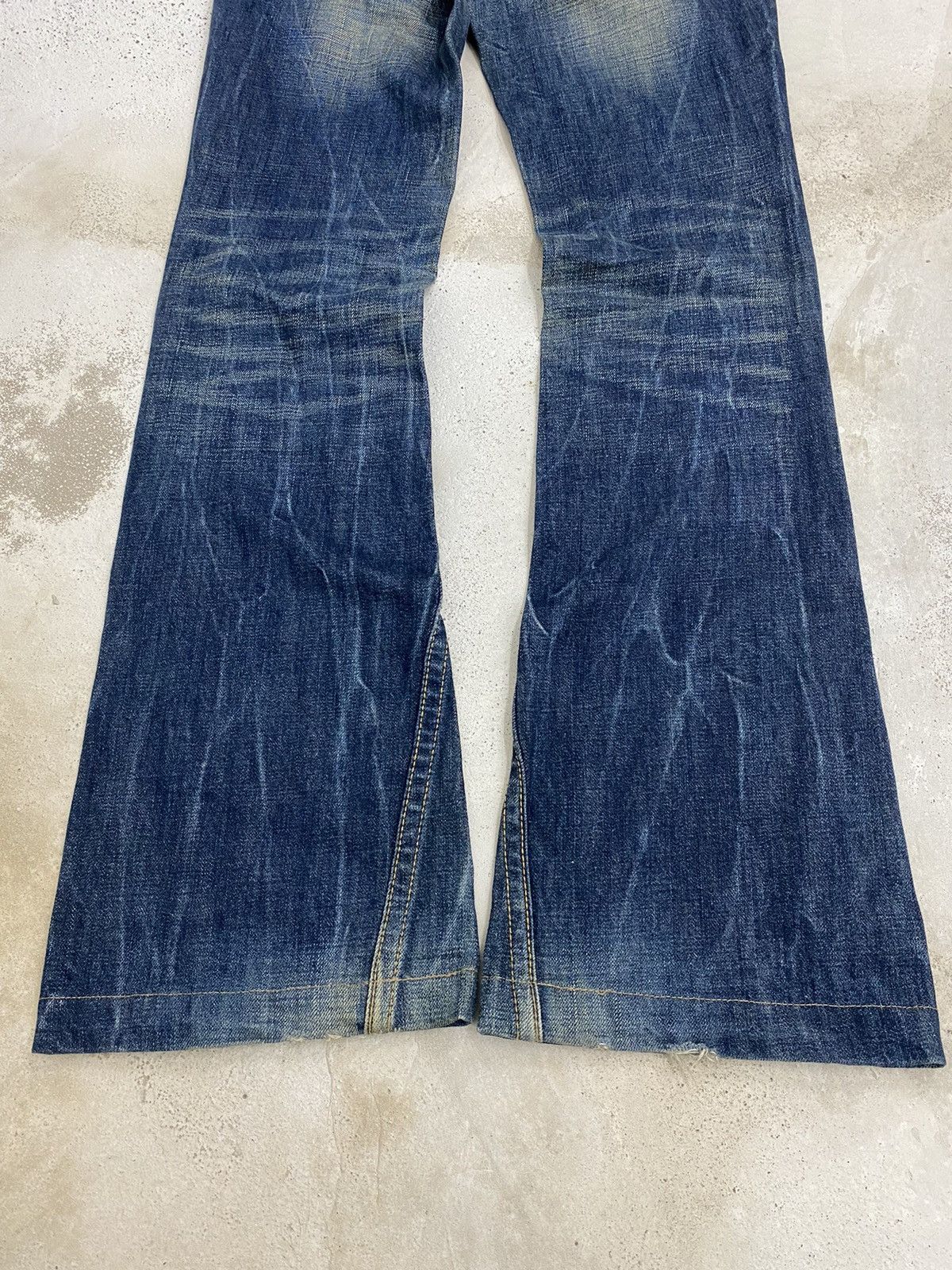 If Six Was Nine × Japanese Brand × Le Grande Bleu (L.G.B.) Flare Studio RP Unisex Jean Japan Mud Washed Low Rise Size US 28 / EU 44 - 14 Thumbnail