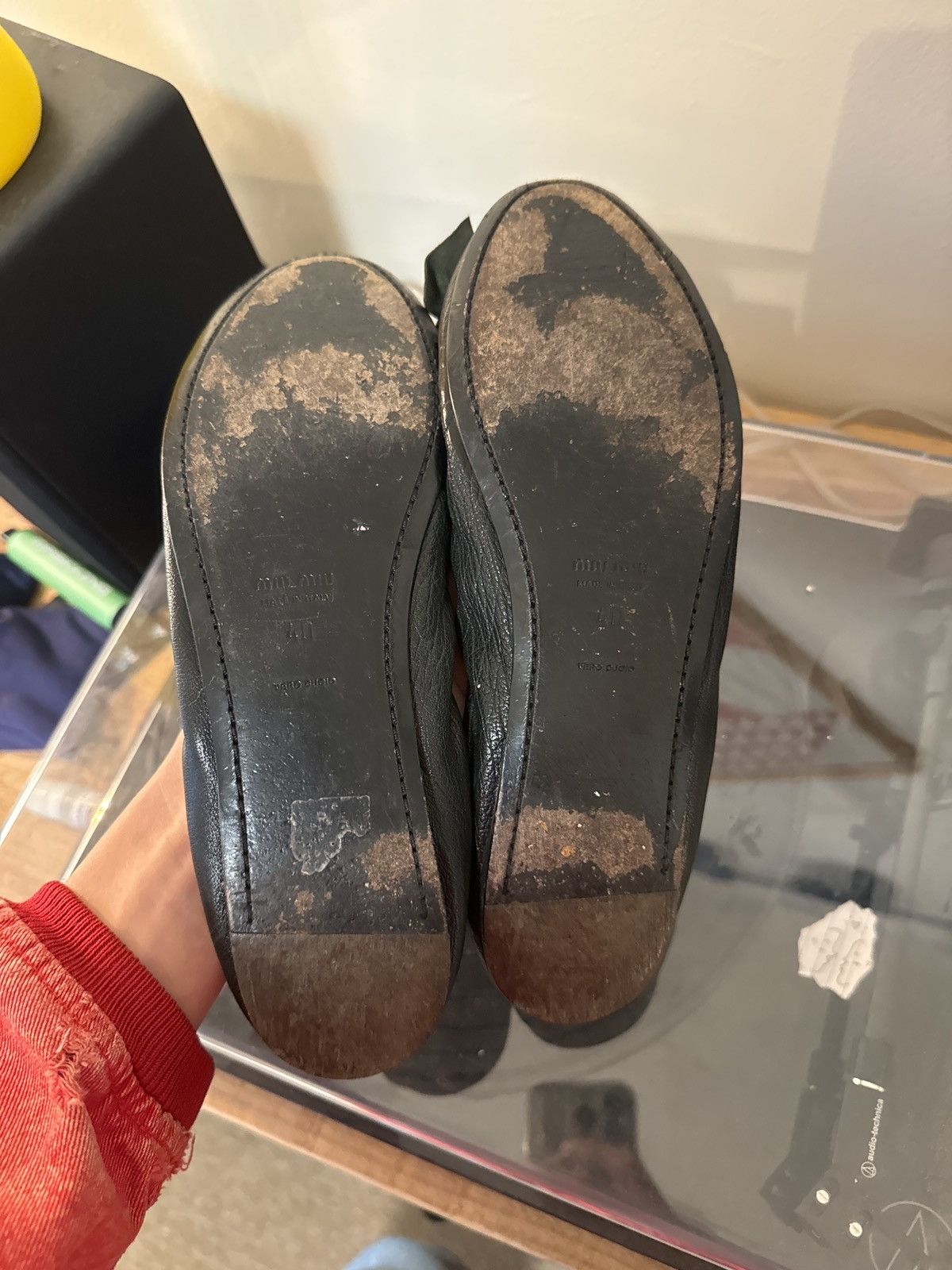 Miu Miu Vintage Black Miu Miu Scrunch Ballet Flat Size US 10 / IT 40 - 2 Thumbnail