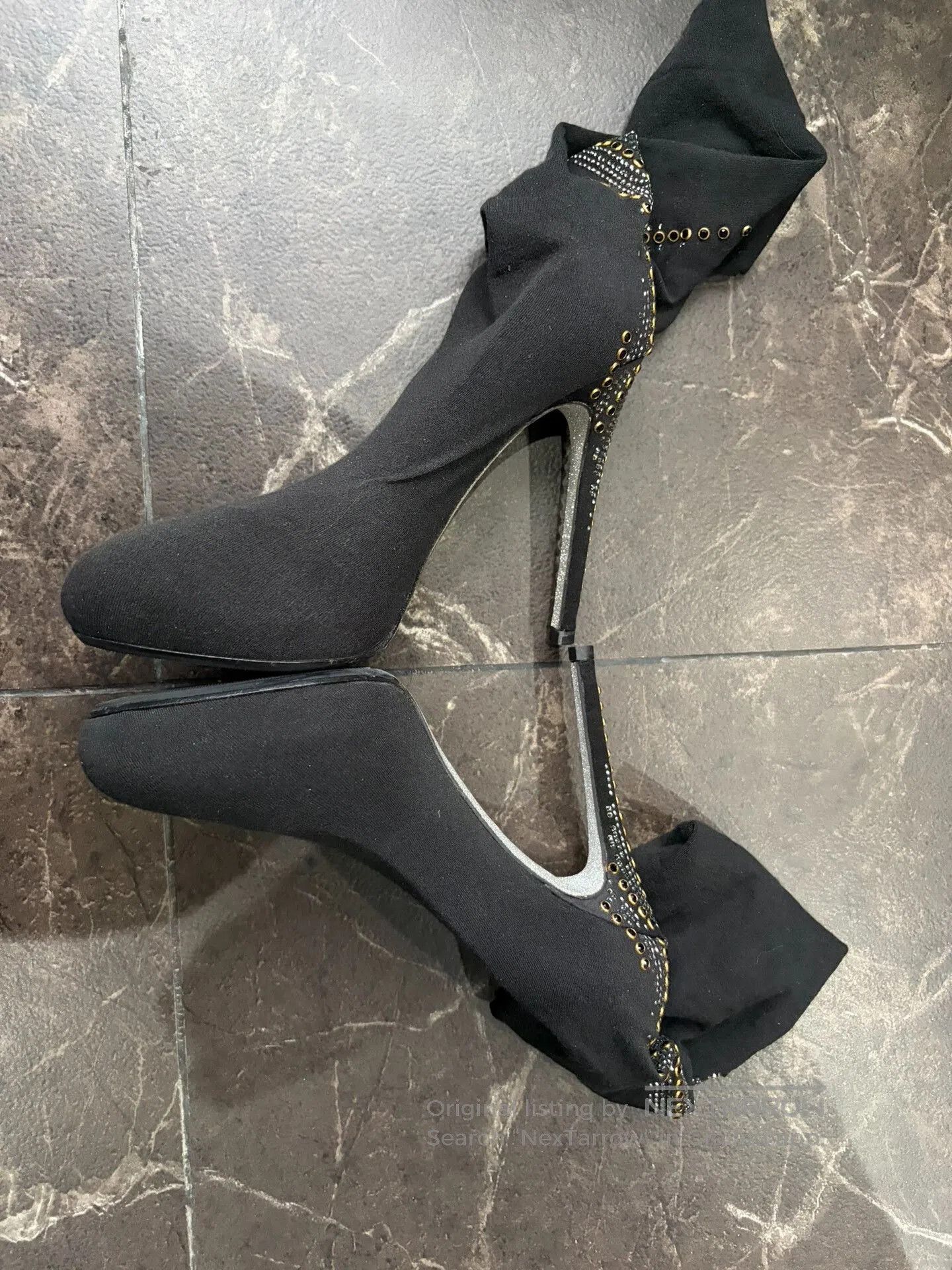 Rene Caovilla Rene Caovilla Black Diamond High. Size US 6 / IT 36 - 3 Thumbnail