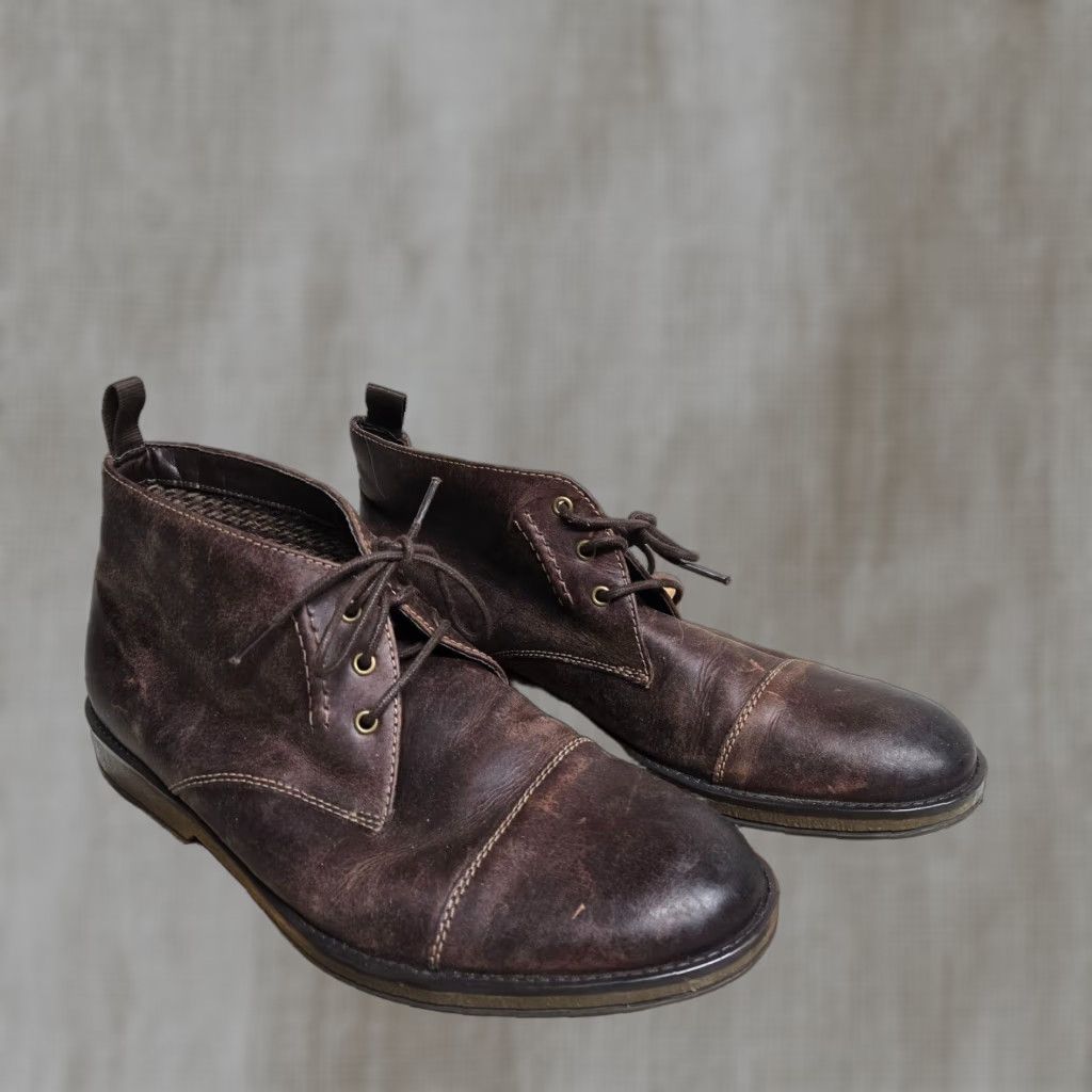 Clarks Clarks Men's Chukka Boots Ankle Leather Brown Cap Toe Lace Up Casual Workwear 2018 Size ONE SIZE - 1 Thumbnail
