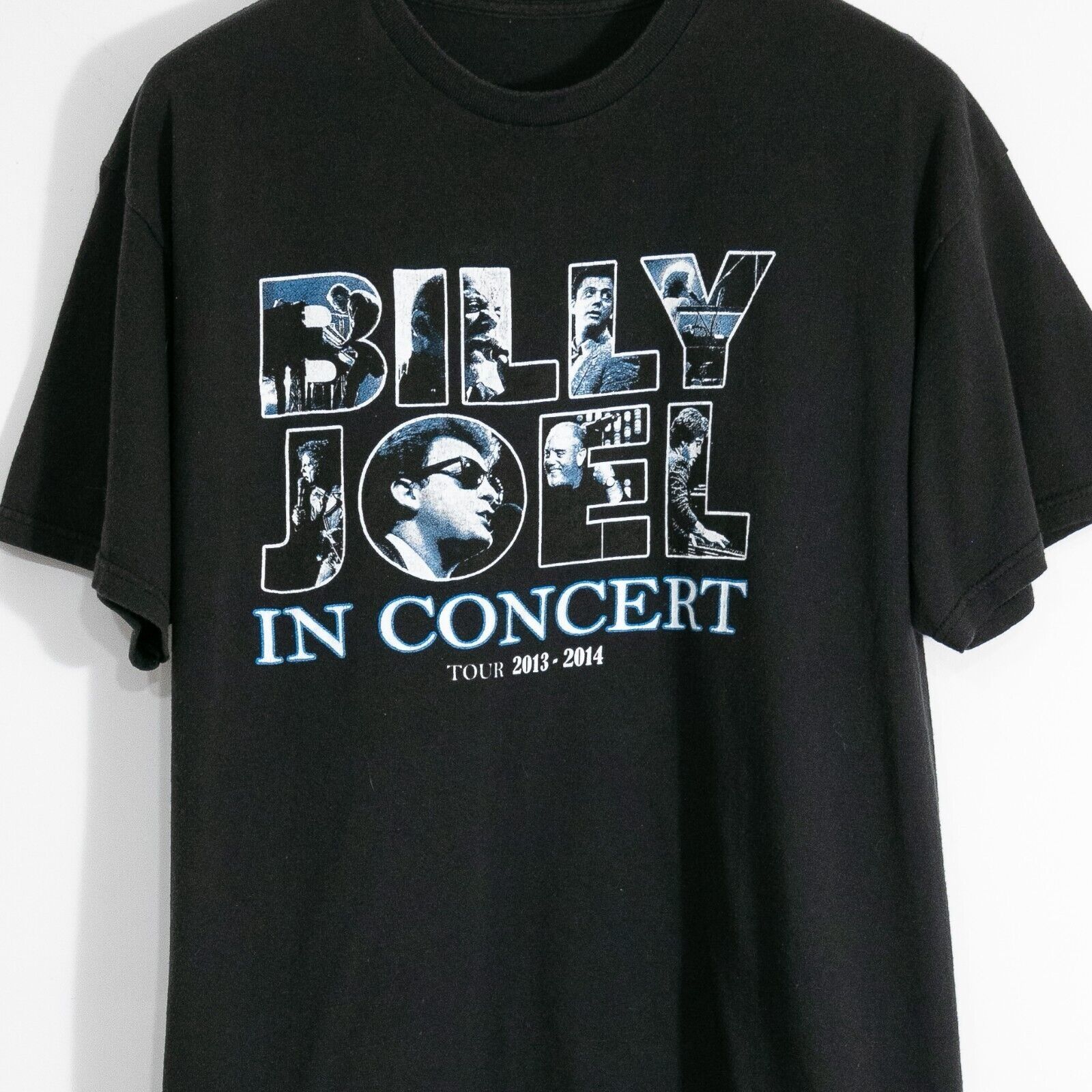 Vintage Billy Joel in Concert T Shirt XL Distressed 2014 Tour Black Size US XL / EU 56 / 4 - 2 Thumbnail