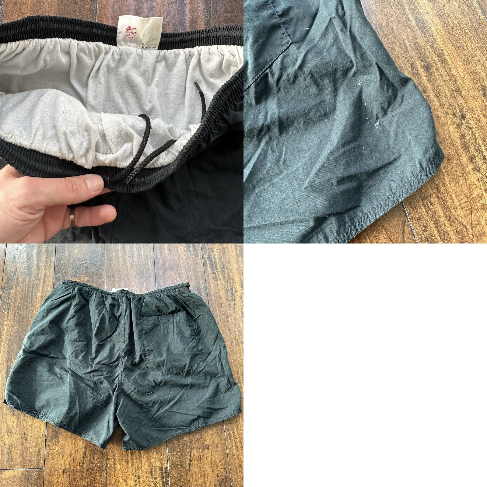 Nike VINTAGE Nike Black Shorts Pants Athletic Casual Men's Medium 90s Retro Sportswear Size US 31 - 8 Thumbnail